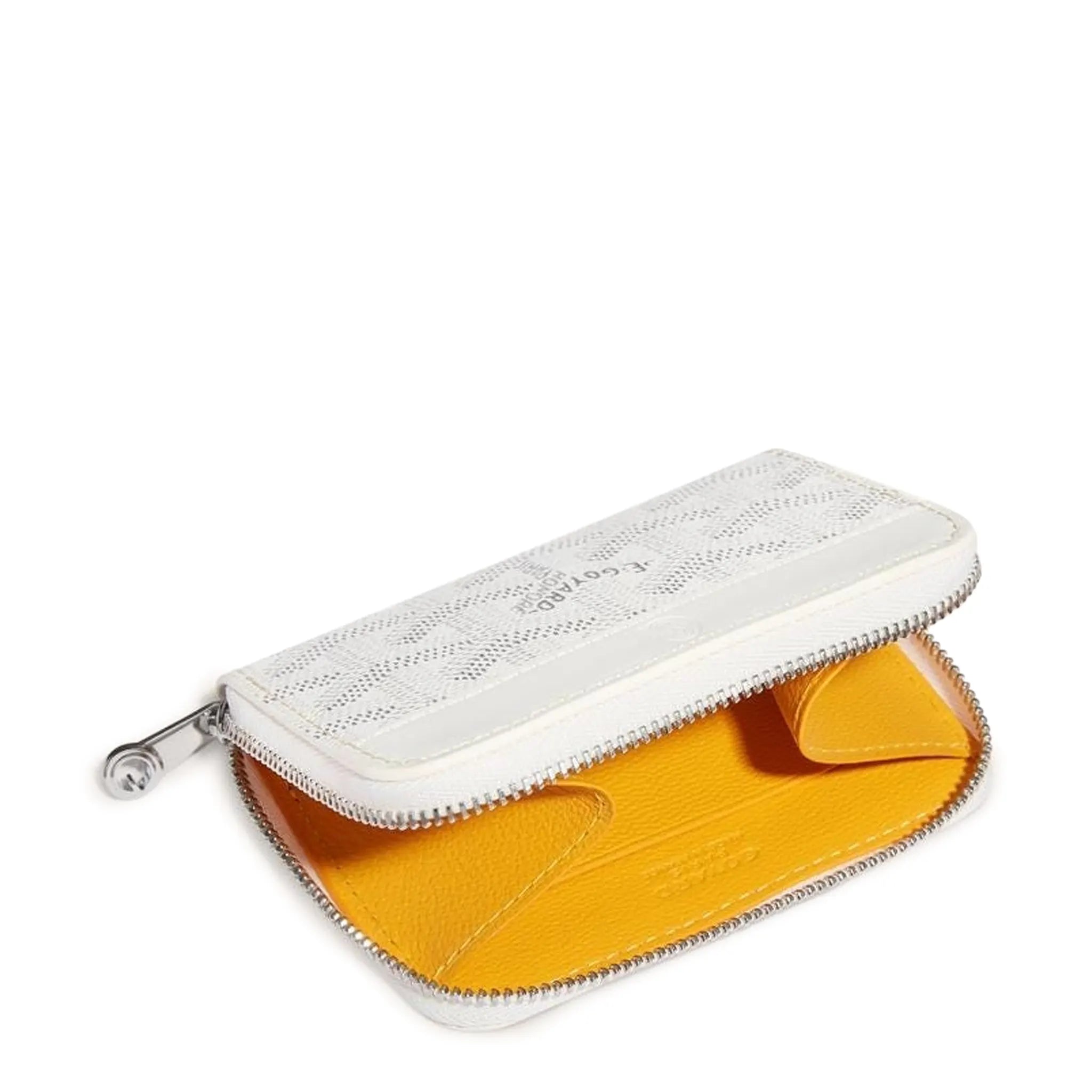 Inside view of Goyard Matignon White Mini Wallet MATIGNMINTY50CL50P