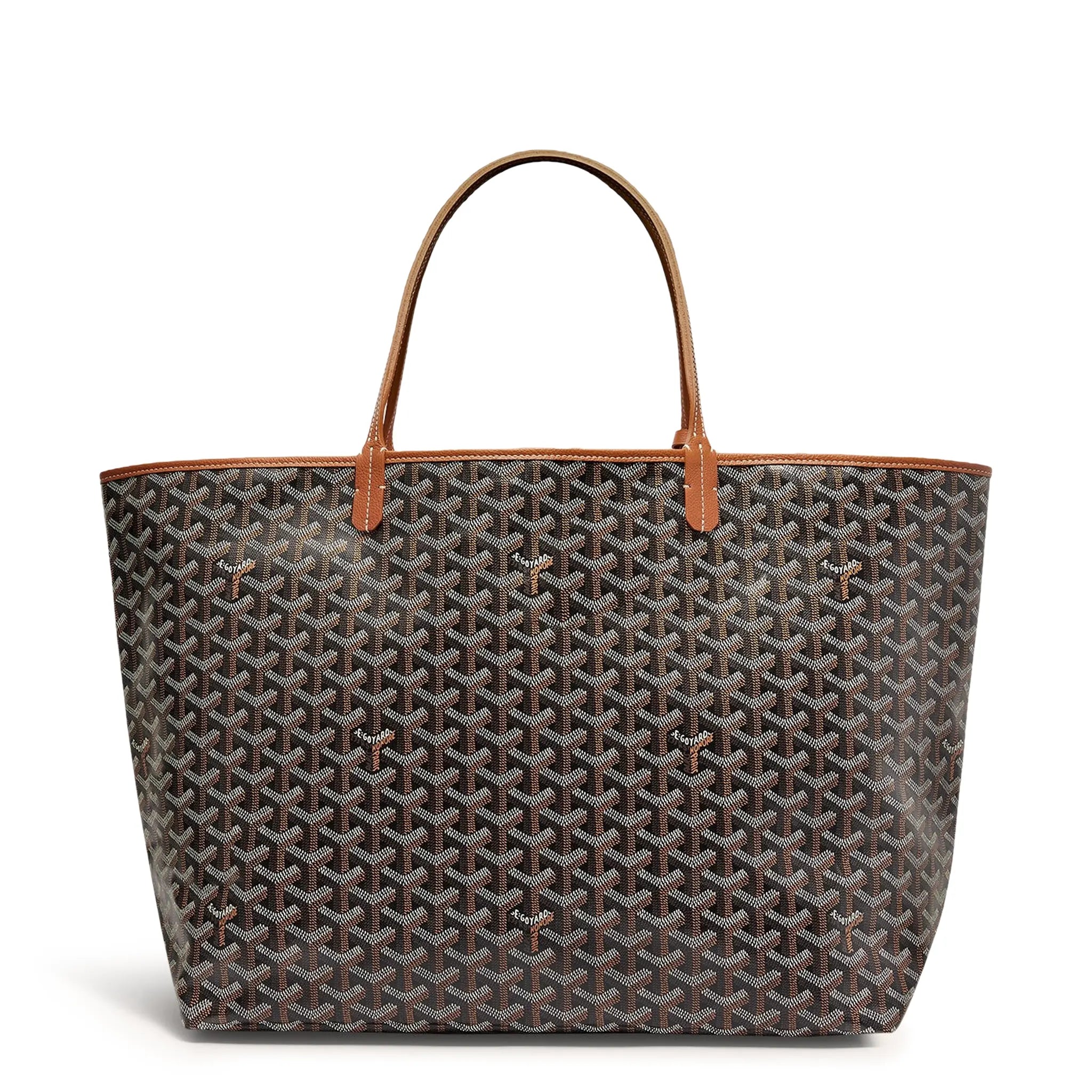 Goyard Saint Louis GM Tote Bag Black Tan