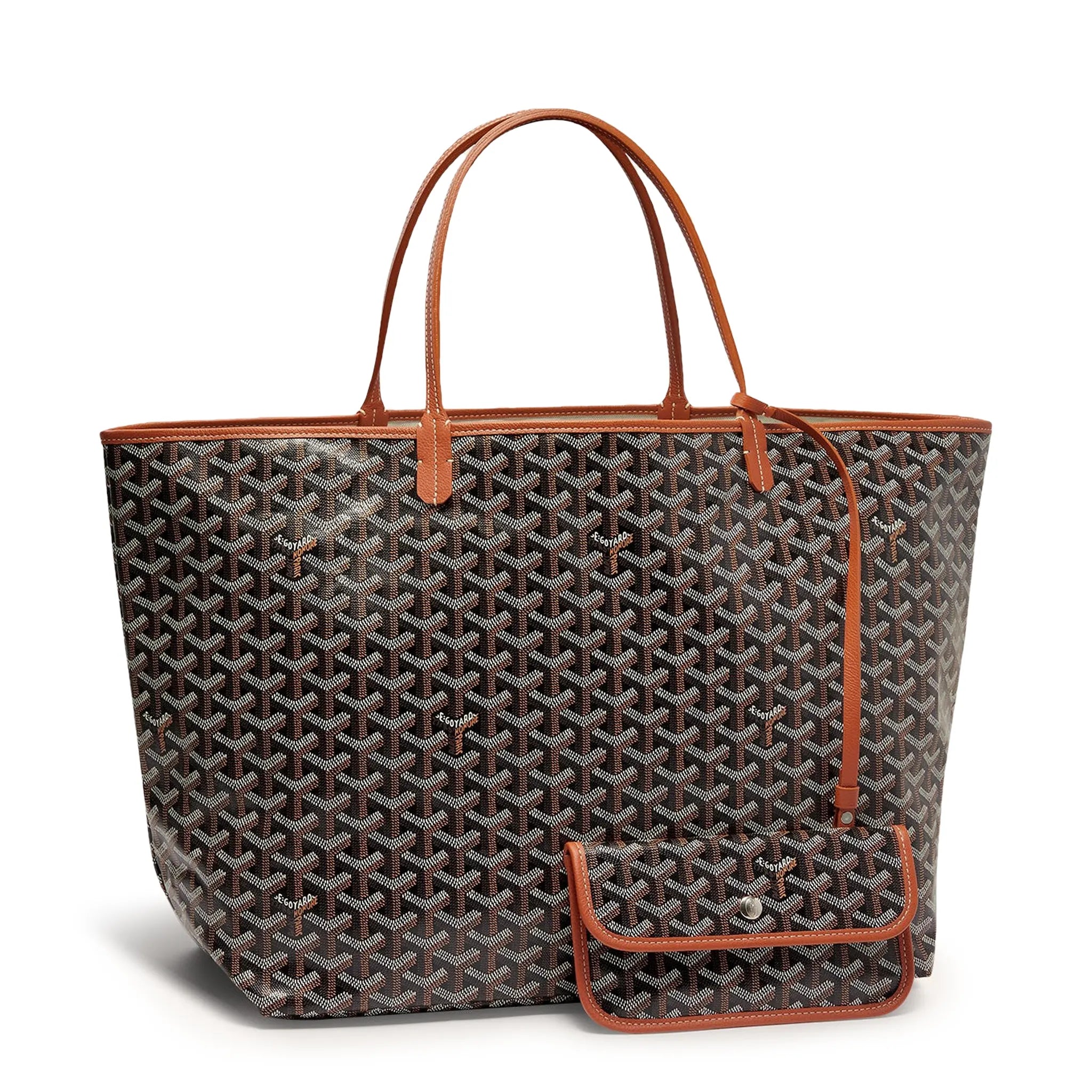 Goyard Saint Louis GM Tote Bag Black Tan