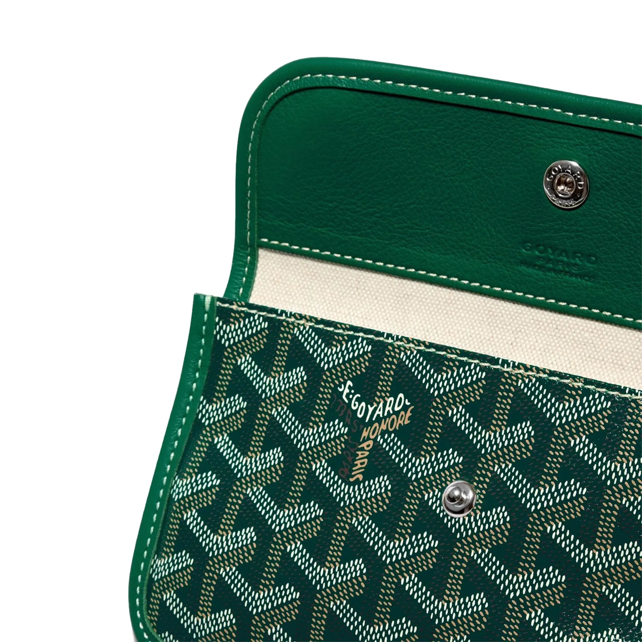 Pouch detail view of Goyard Saint Louis GM Tote Bag Green STLOUIPMLTY01CL01P