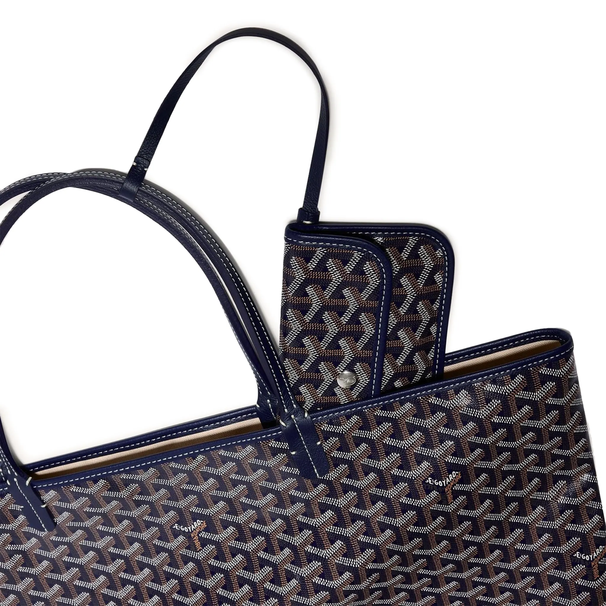 Goyard Saint Louis GM Tote Bag Navy Blue