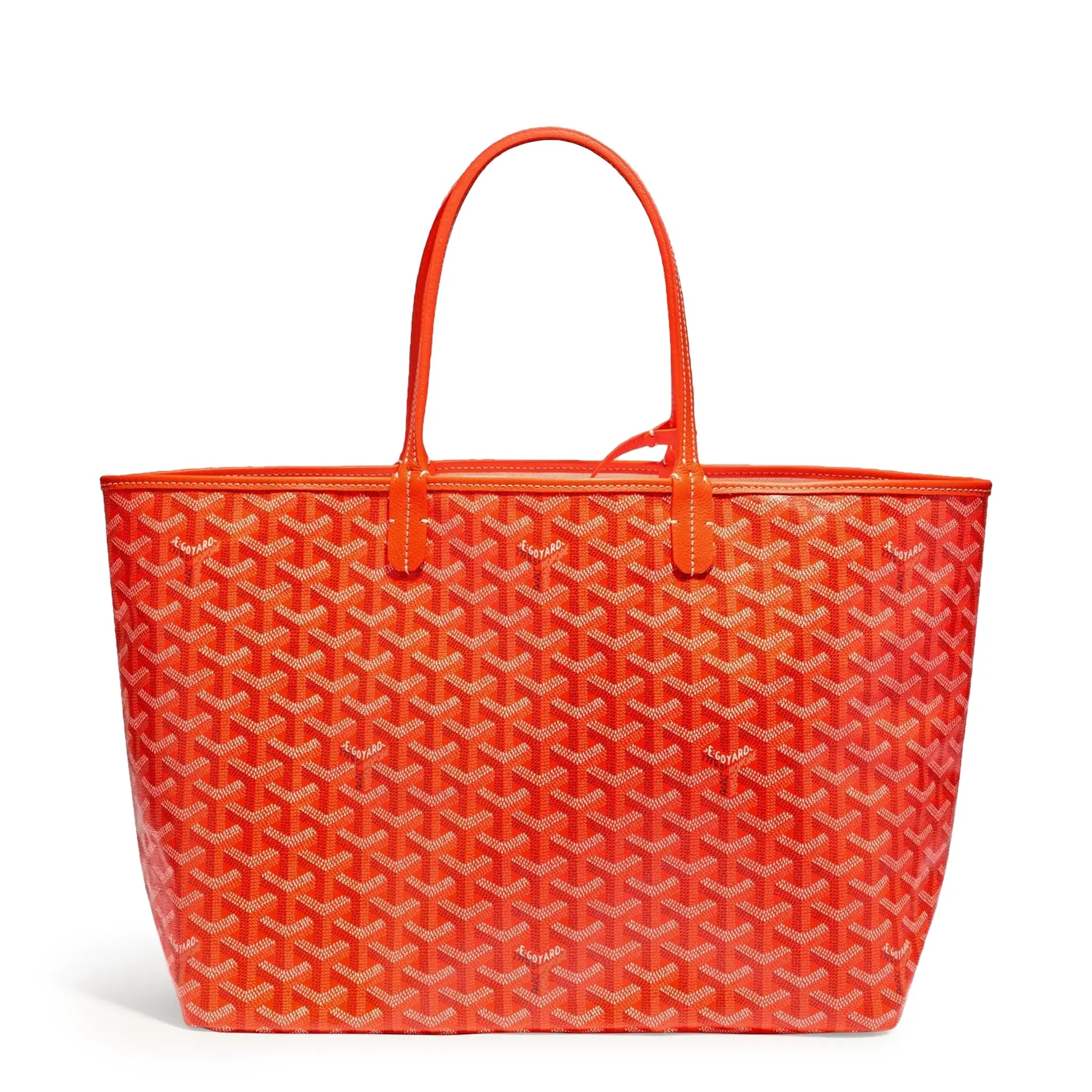 Back view of Goyard Saint Louis GM Tote Bag Orange STLOUIGMLTY07CL07P