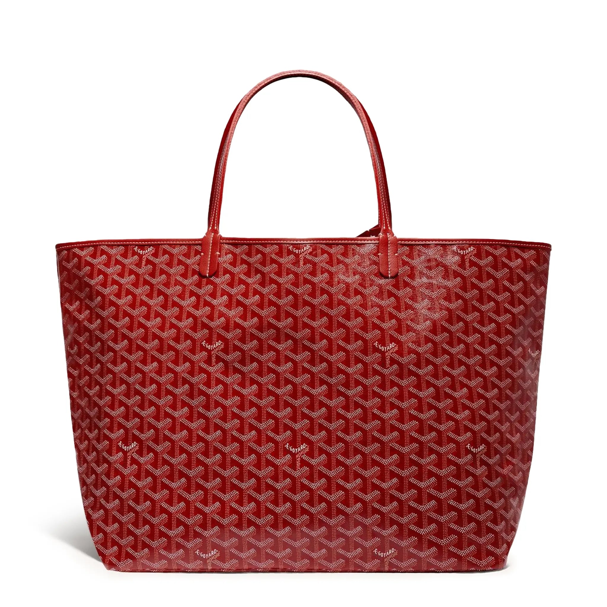 Back view of Goyard Saint Louis GM Tote Bag Red STLOUIGMLTY02CL02P