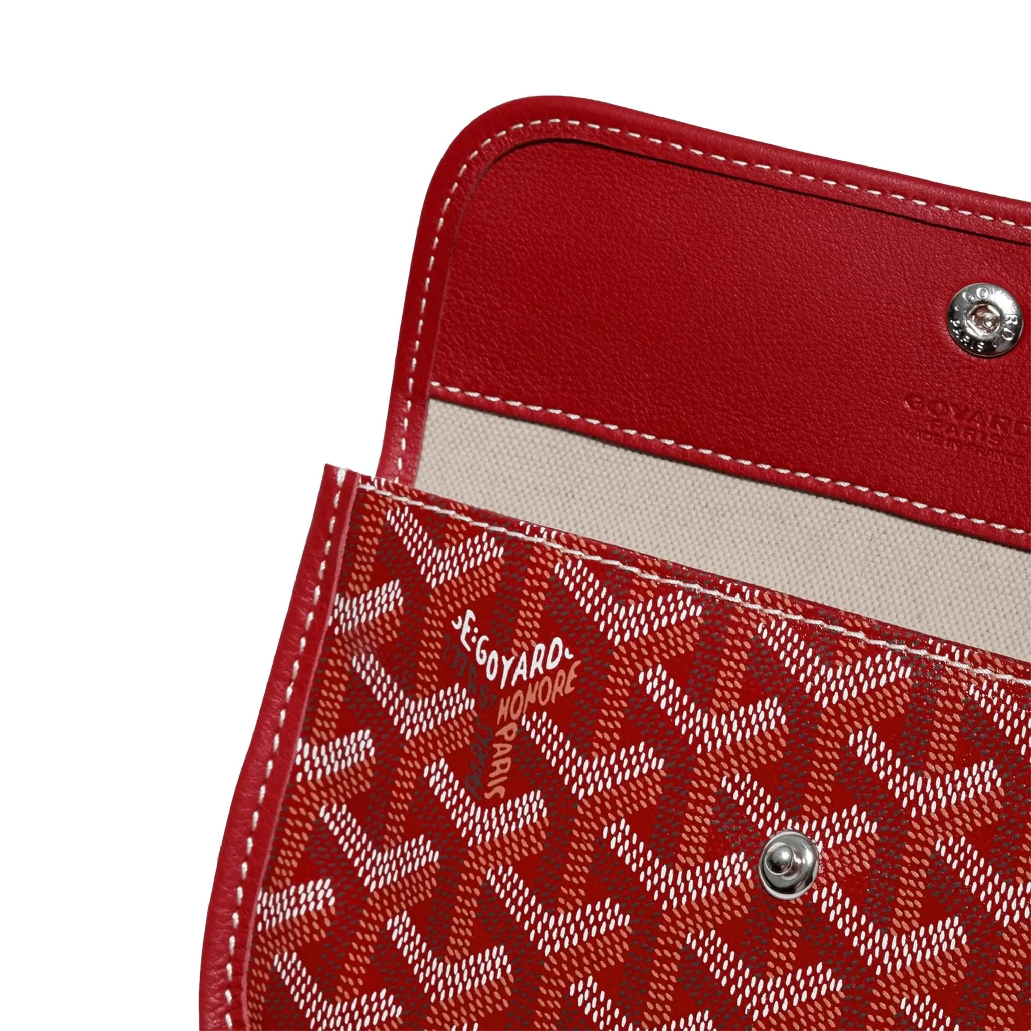 Detail pouch view of Goyard Saint Louis GM Tote Bag Red STLOUIGMLTY02CL02P