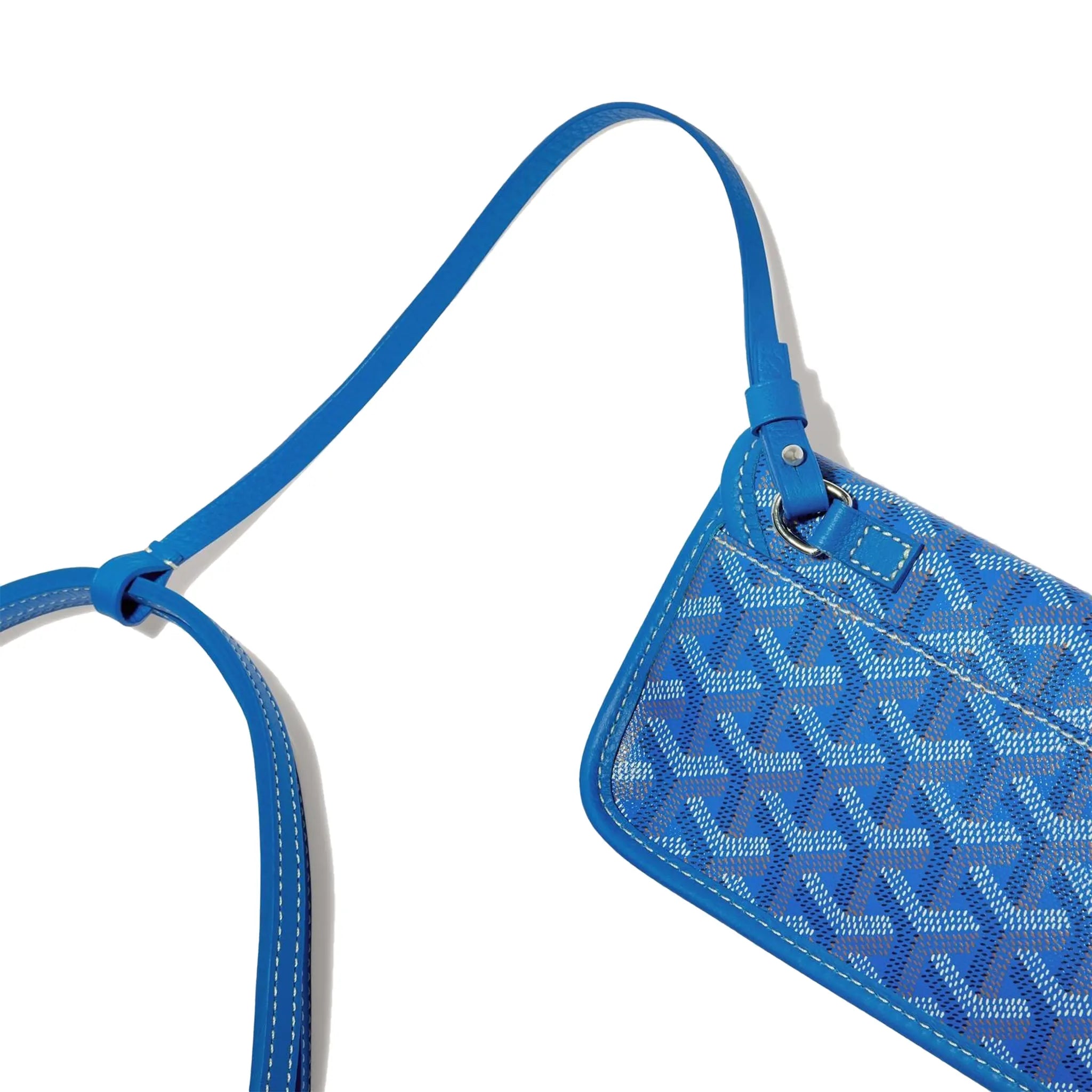 Detail strap view of Goyard Saint Louis GM Tote Bag Sky Blue STLOUIGMLTY10CL10P