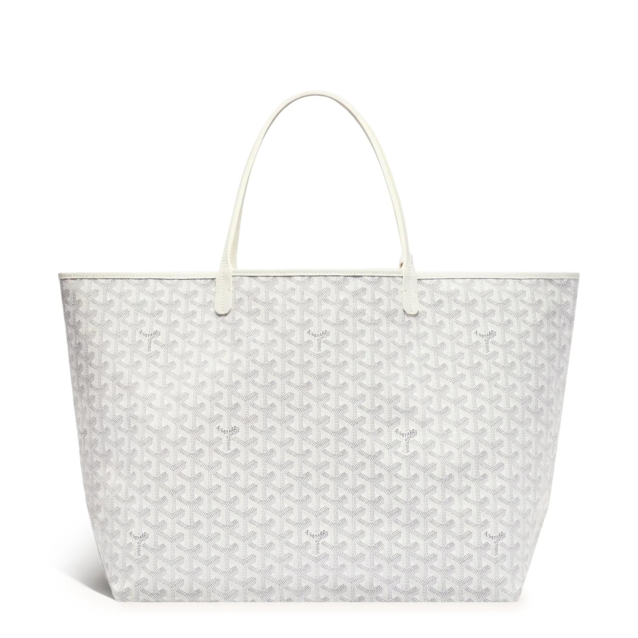 Back view of Goyard Saint Louis GM Tote Bag White STLOUIGMLTY50CL50P