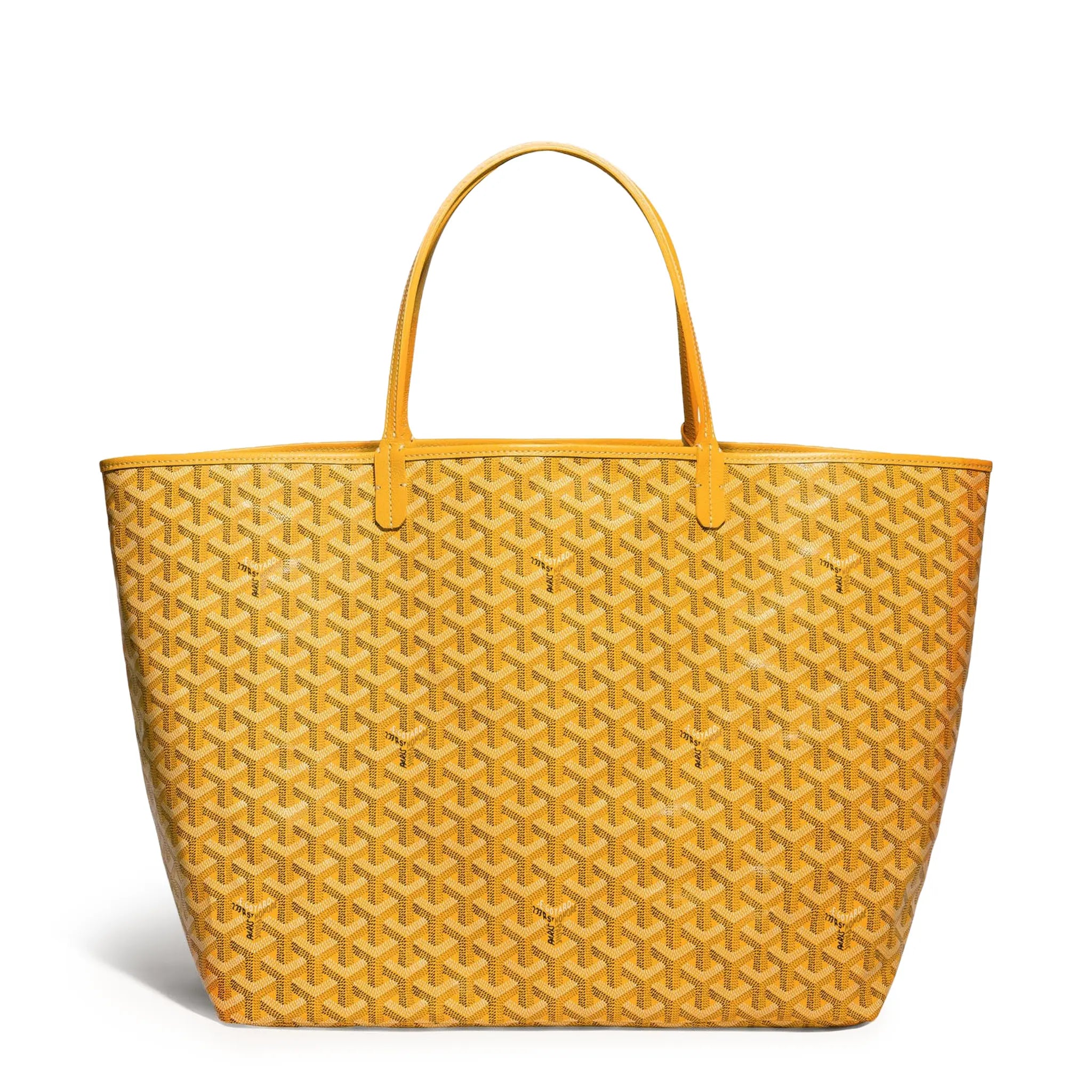 Back view of Goyard Saint Louis GM Tote Bag Yellow STLOUIGMLTY08CL08P