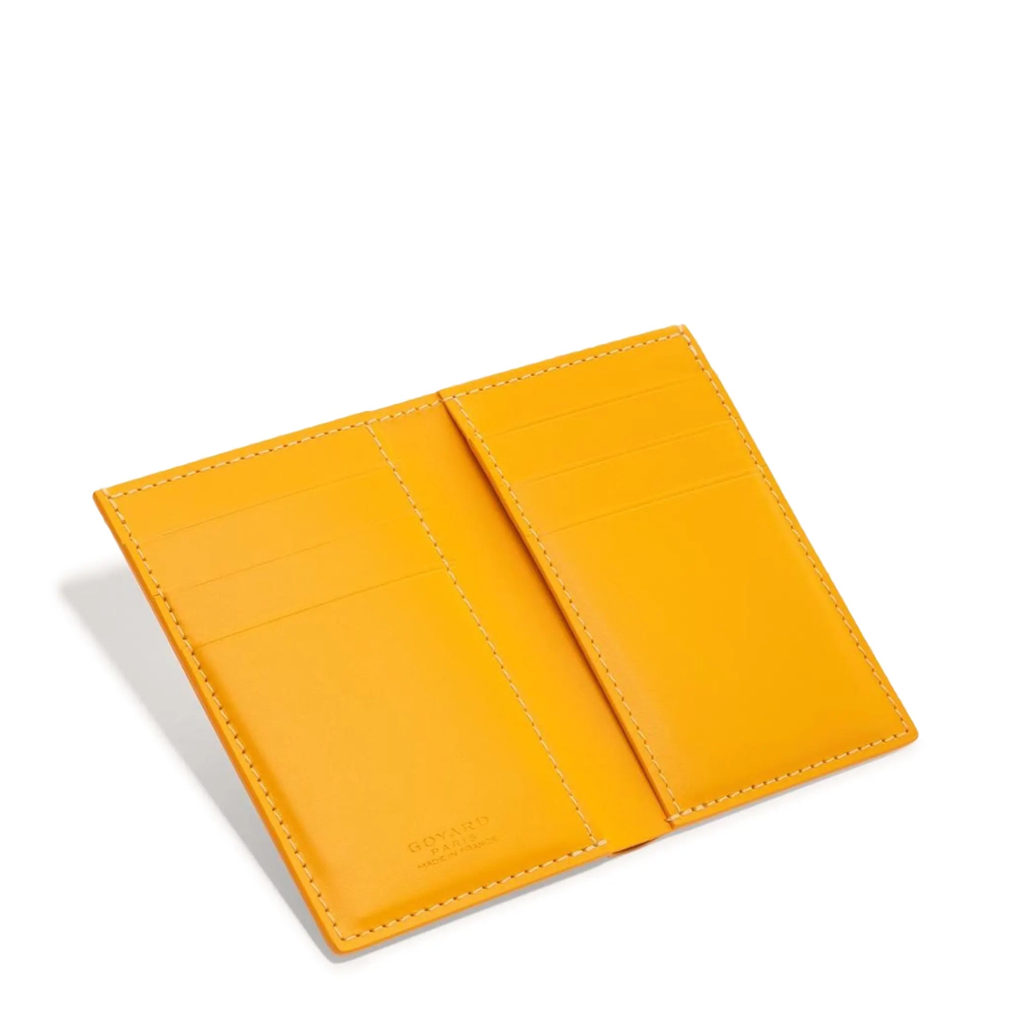 Inside view of Goyard Saint-Pierre Card Wallet Yellow STPIE2PMLTY08CL08P