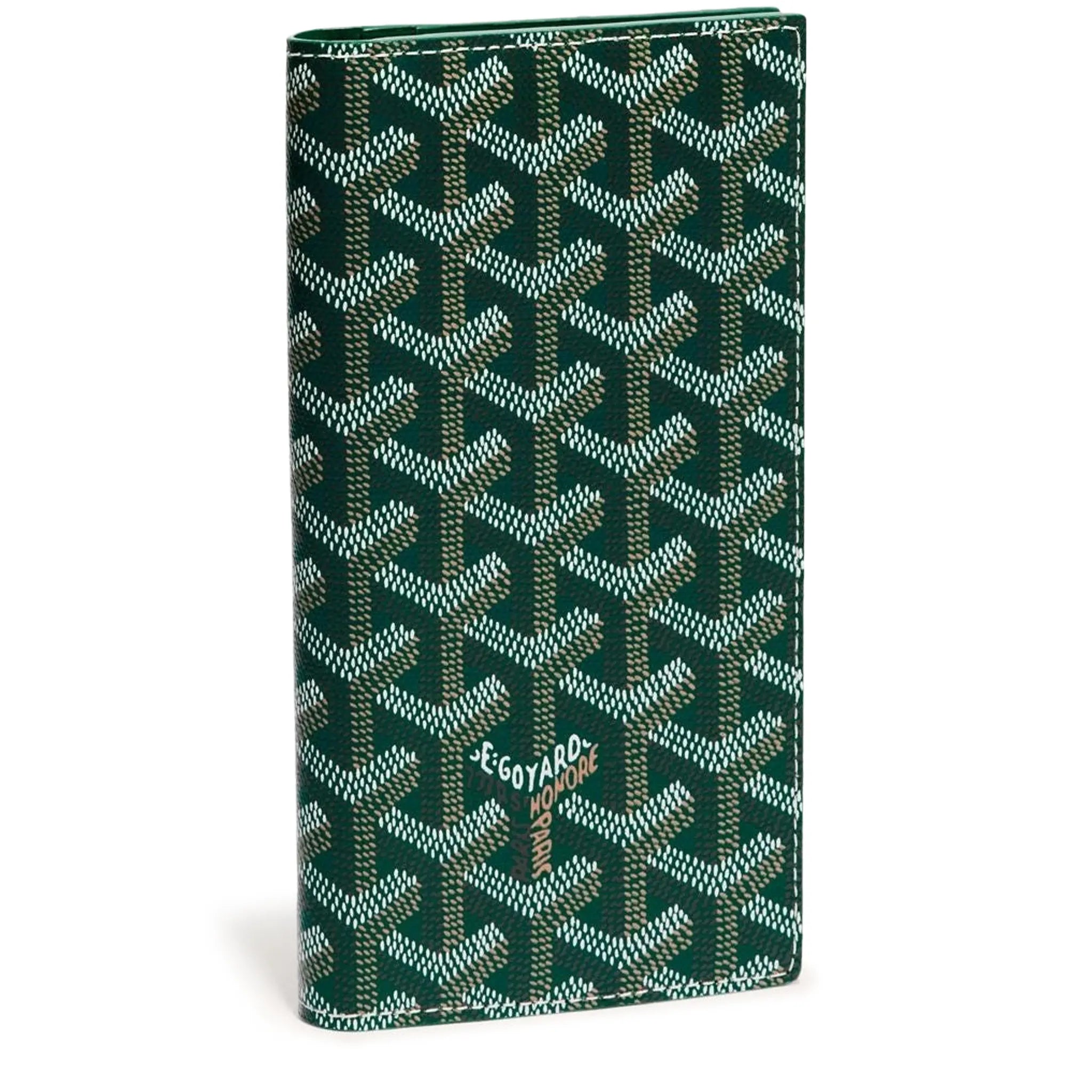 Front view of Goyard Saint-Roch Wallet Green STROC2PMLTY09CL09X