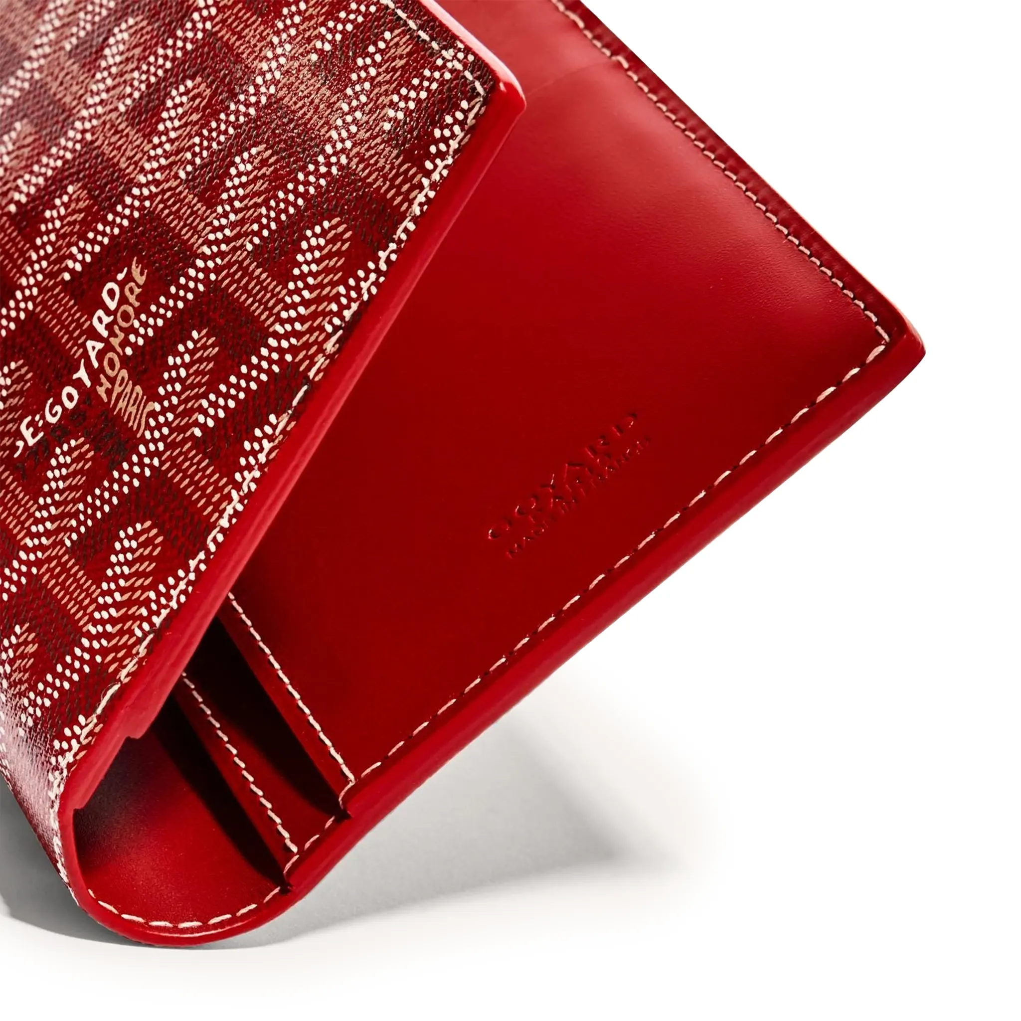 Detail view of Goyard Saint-Roch Wallet Red STROC2PMLTY02CL02X