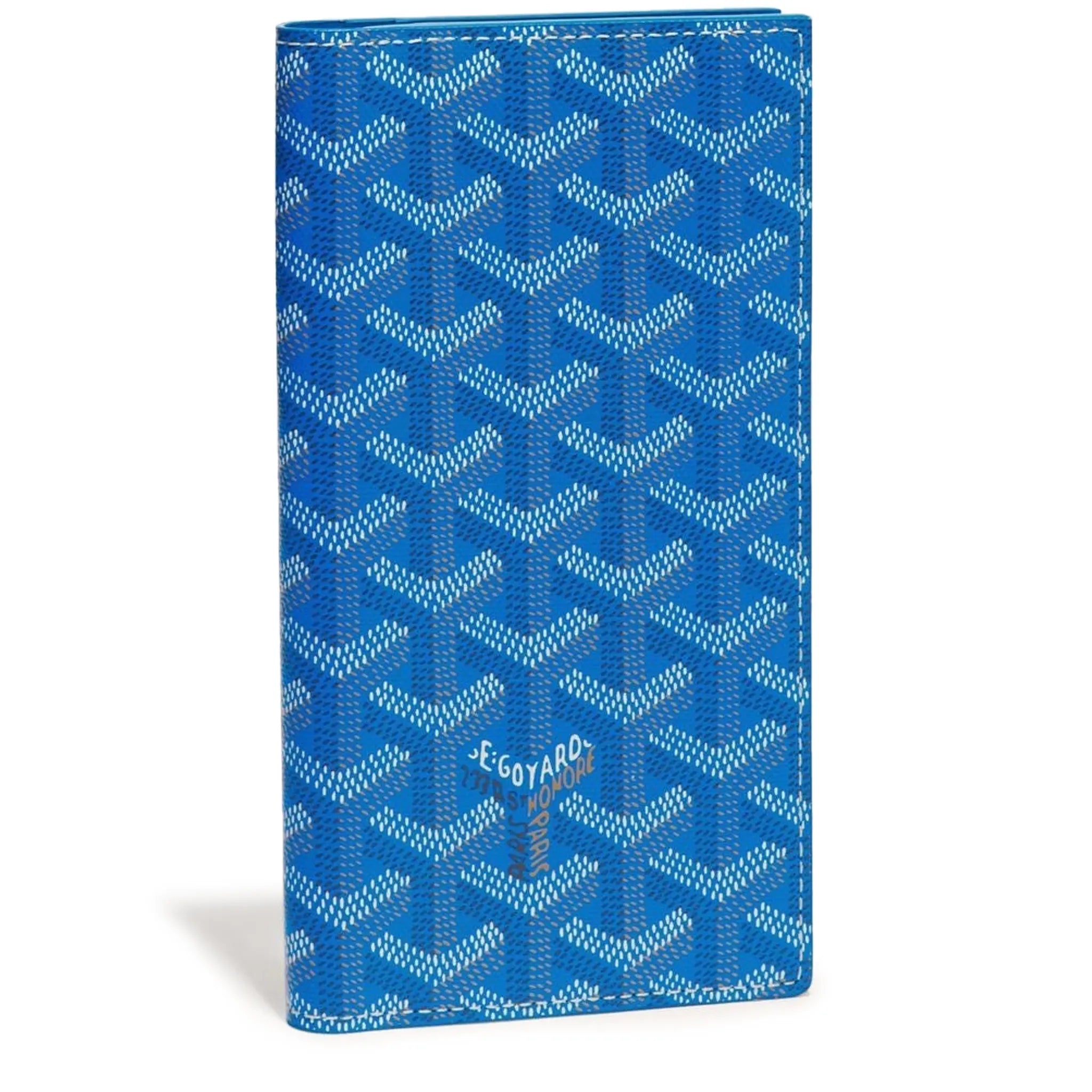 Front view of Goyard Saint-Roch Wallet Sky Blue STROC2PMLTY10CL10X