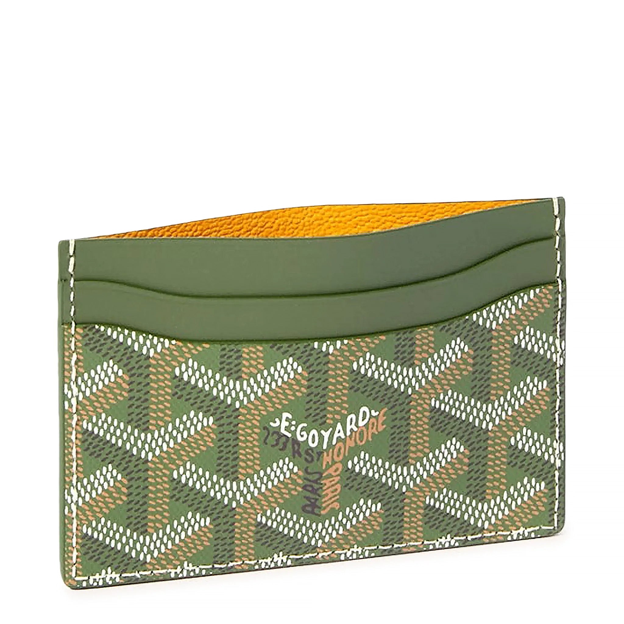 Back side view of Goyard Saint Sulpice Khaki Card Holder SSUGYDPMLTY29CL29X