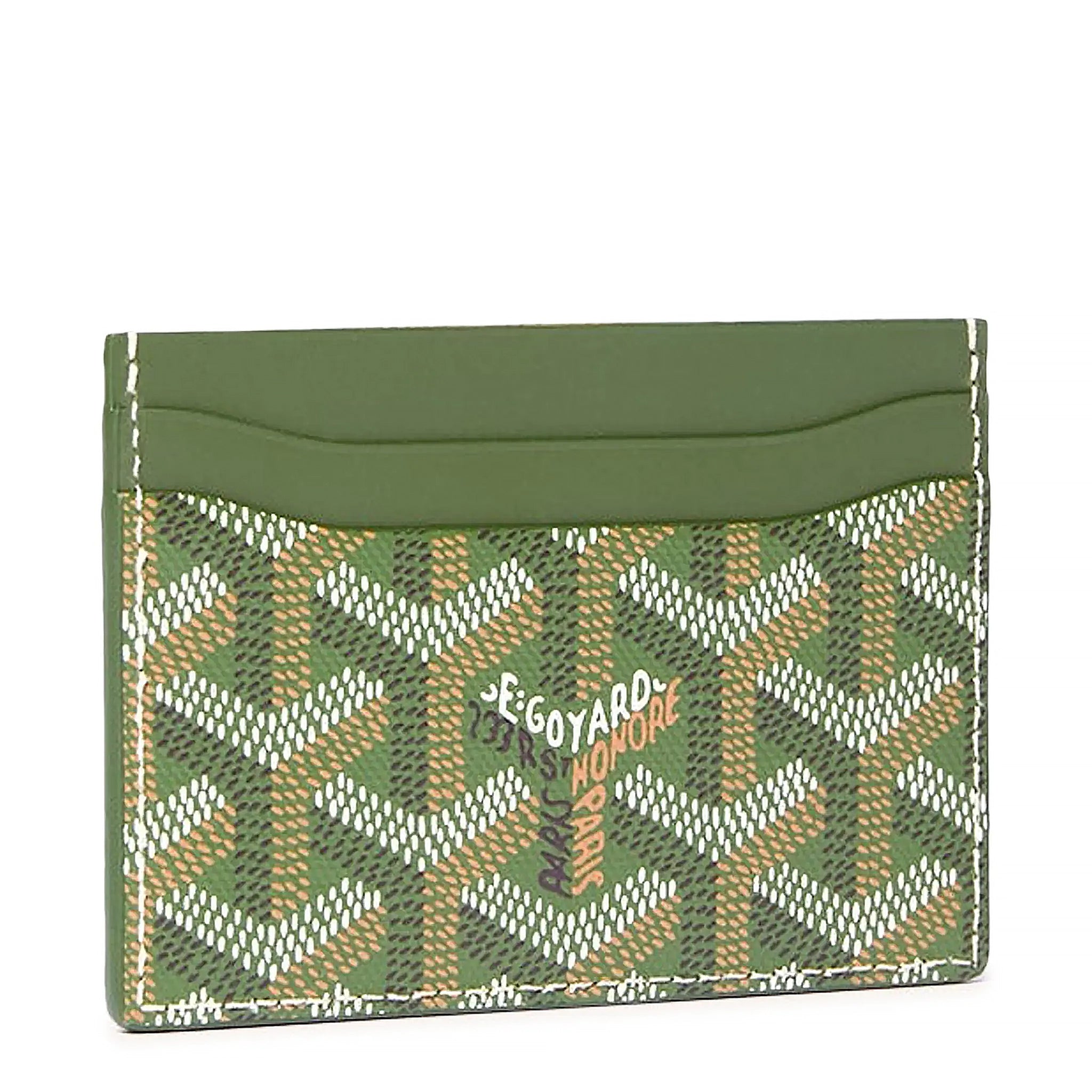 Back side view of Goyard Saint Sulpice Khaki Card Holder SSUGYDPMLTY29CL29X