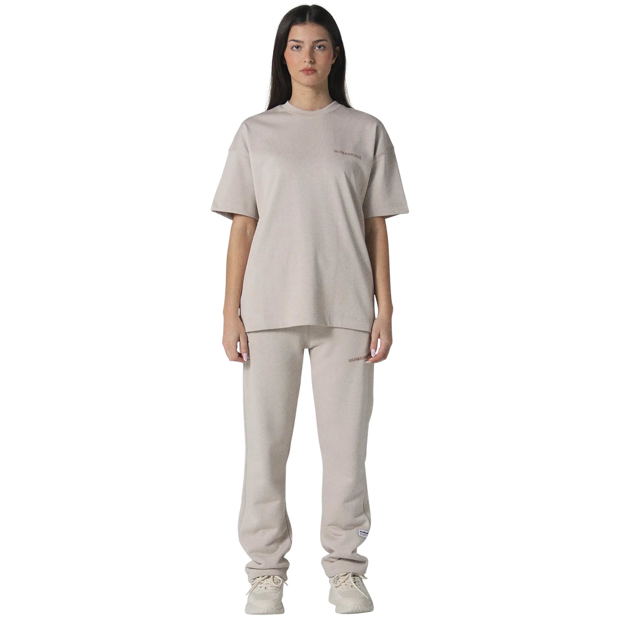 Front view of Human Race Mars Straight Leg Deep Taupe Sweatpants