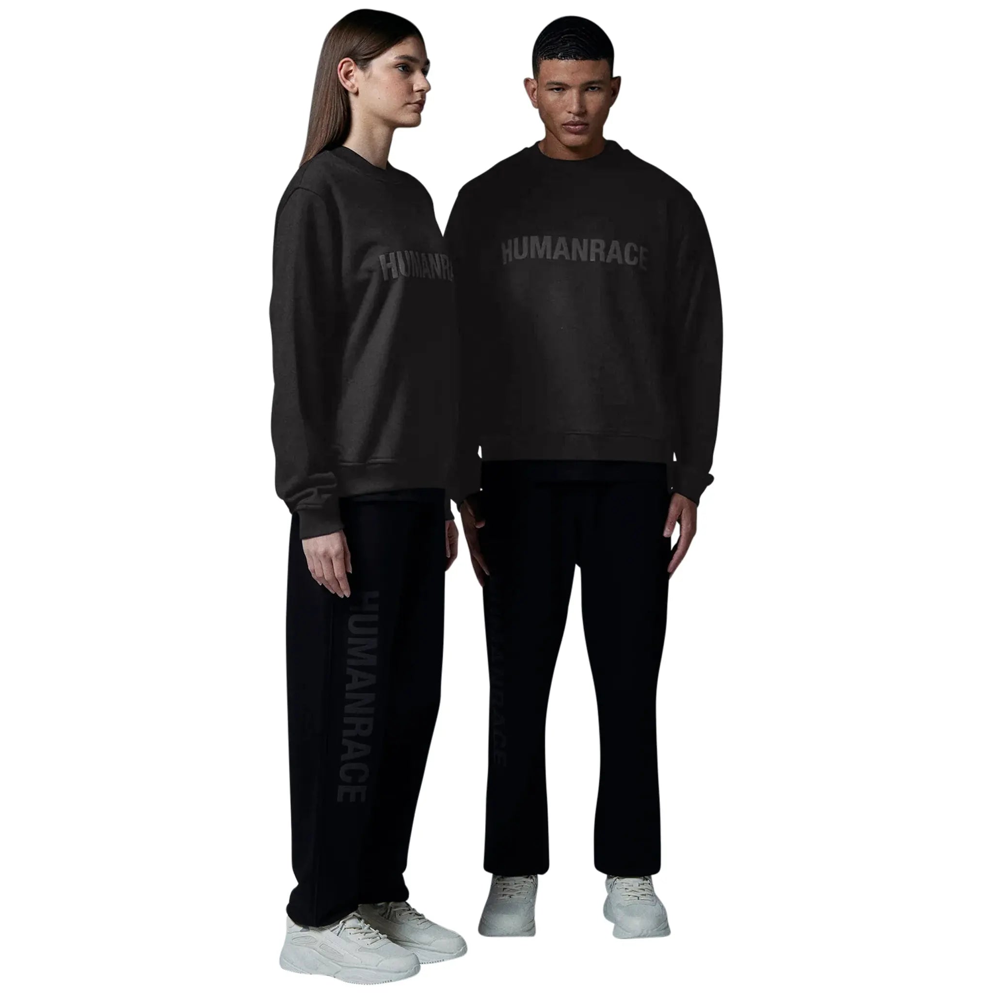 Front view of Human Race Planet Jet Black Sweatshirt