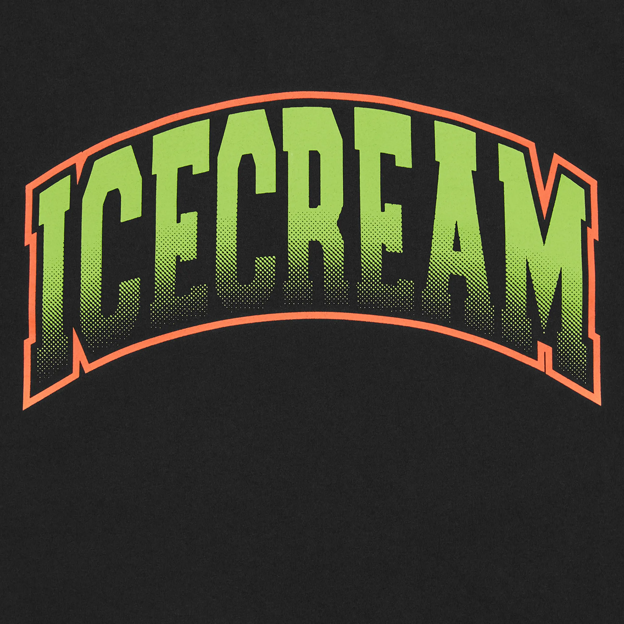 Detail view of Icecream IC College Black T Shirt ic23436-blk