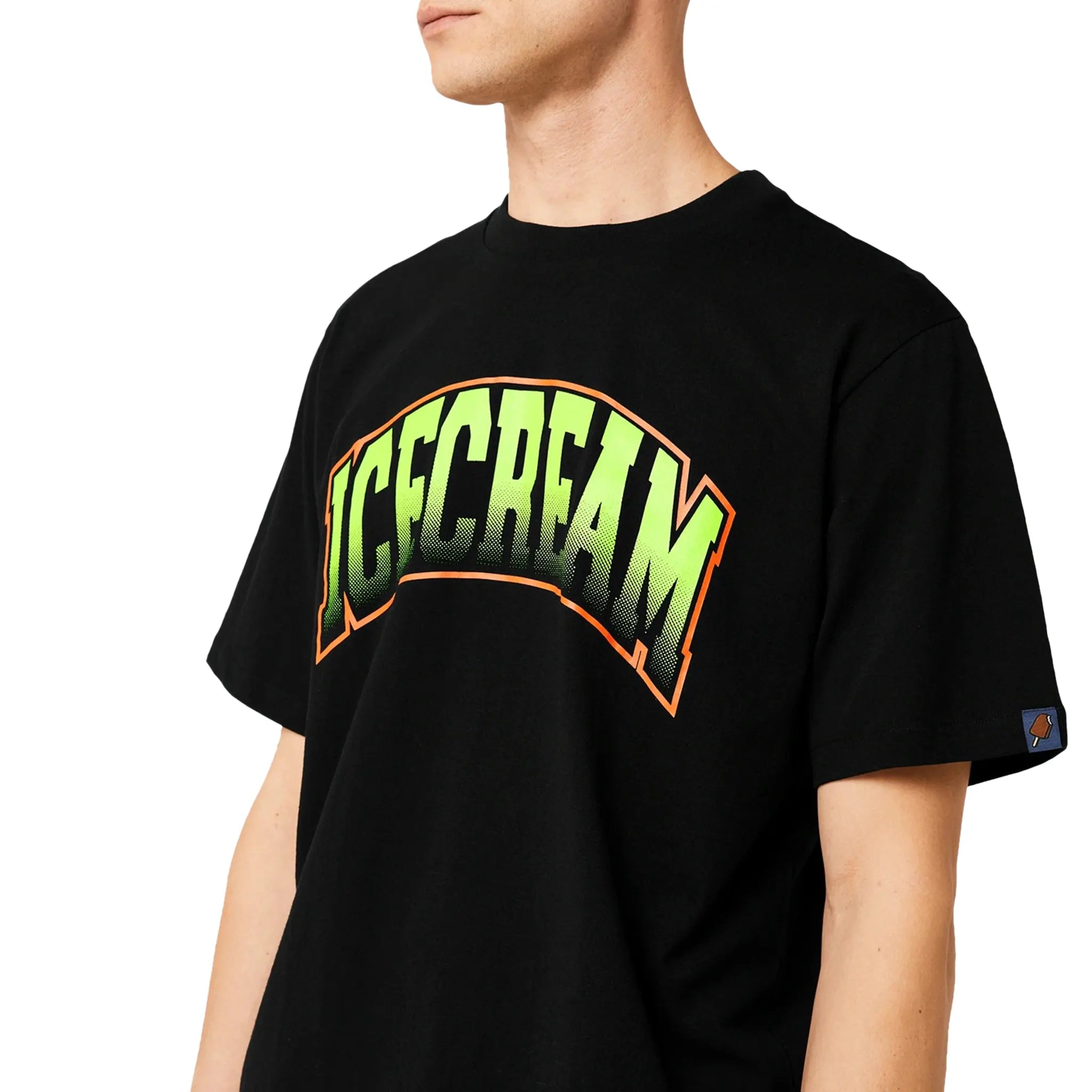 Model Detail view of Icecream IC College Black T Shirt ic23436-blk