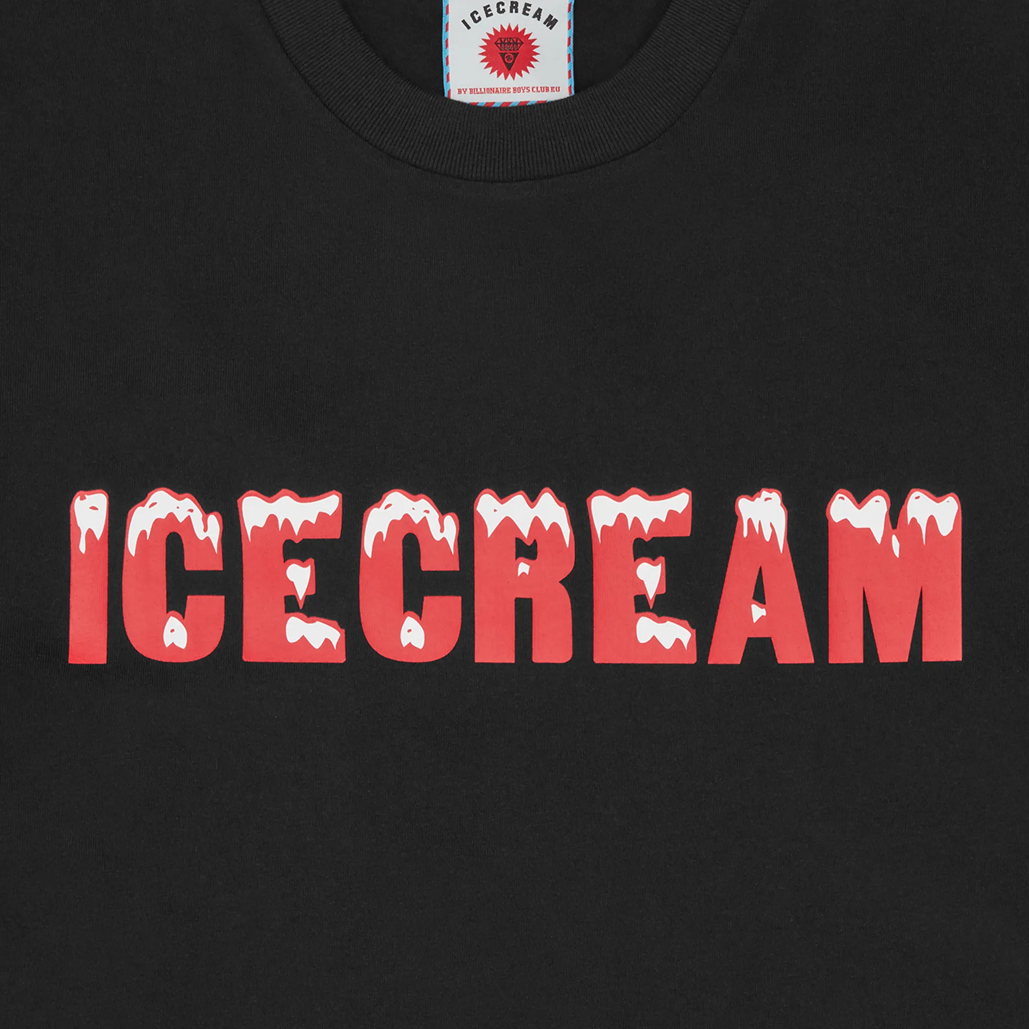 Detail view of Icecream IC Drippy Black T Shirt ic23439-blk