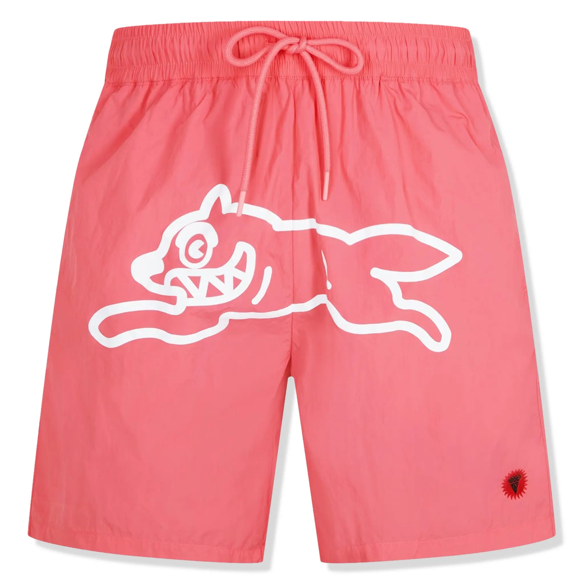 Front view of Icecream IC Run Dog Pink Swim Shorts ic23214-pnk