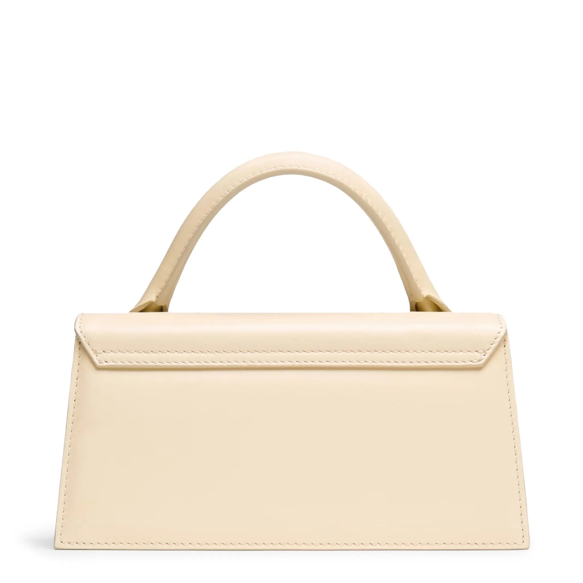 Back view of Jacquemus Le Chiquito Long Leather Ivory Handbag 213BA004-3060-120