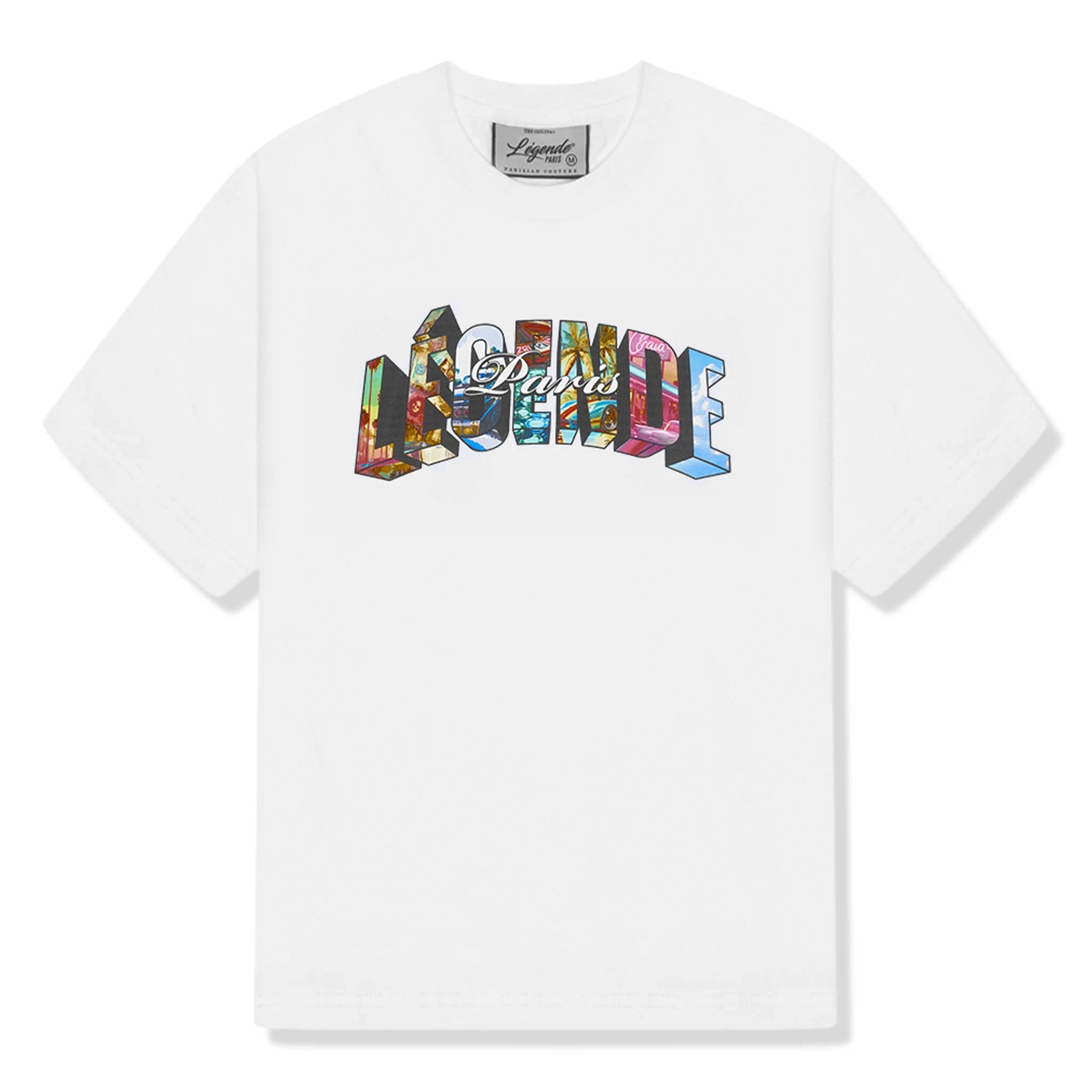 Front view of Légende Paris Casino White T Shirt