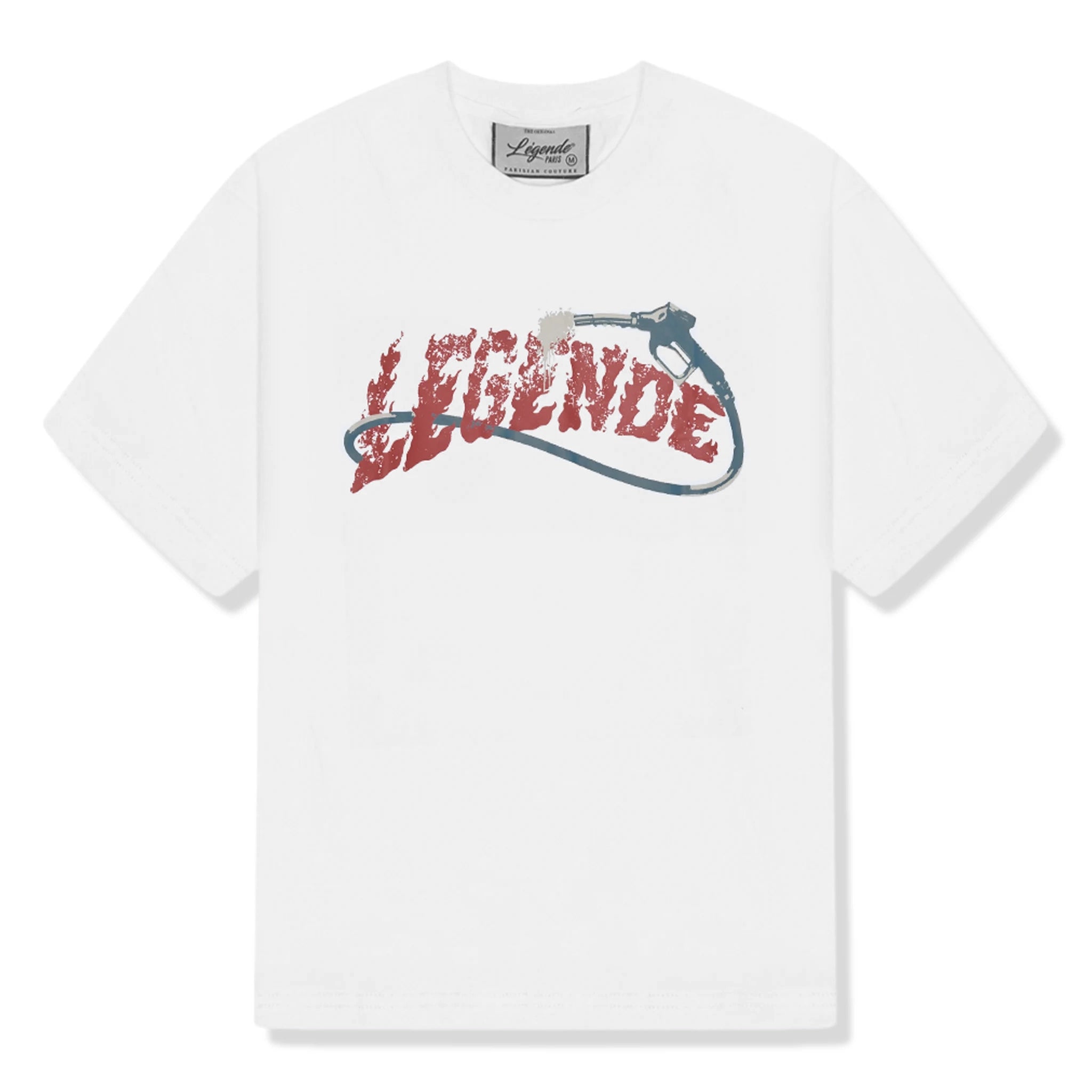 Front view of Légende Paris Destination White T Shirt 