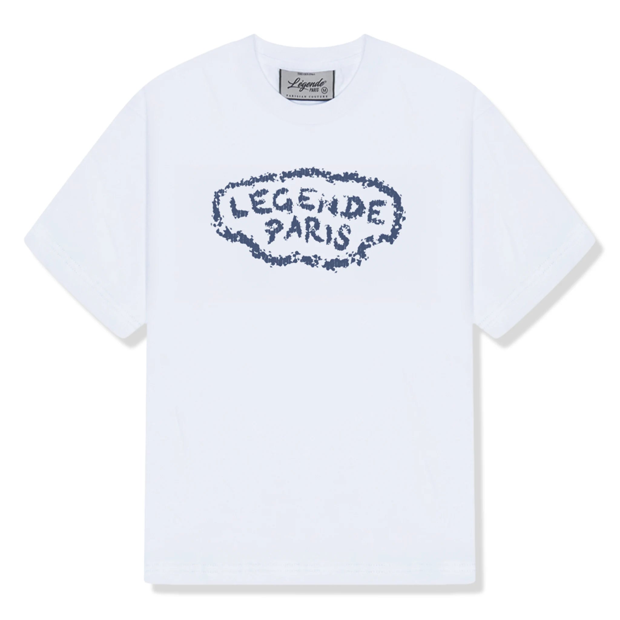 Front view of Légende Paris Expensive Pain White T Shirt