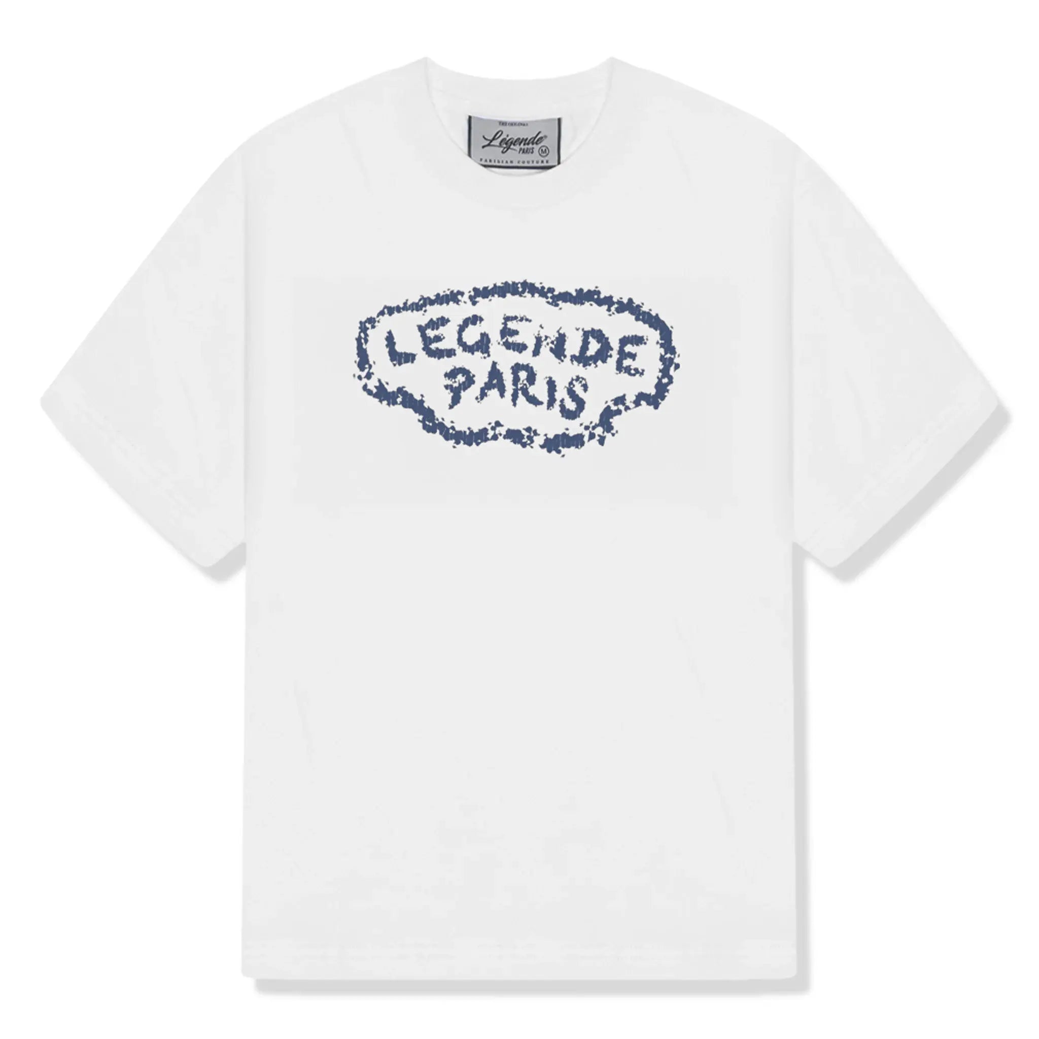 Front view of Légende Paris Expensive Pain White T Shirt