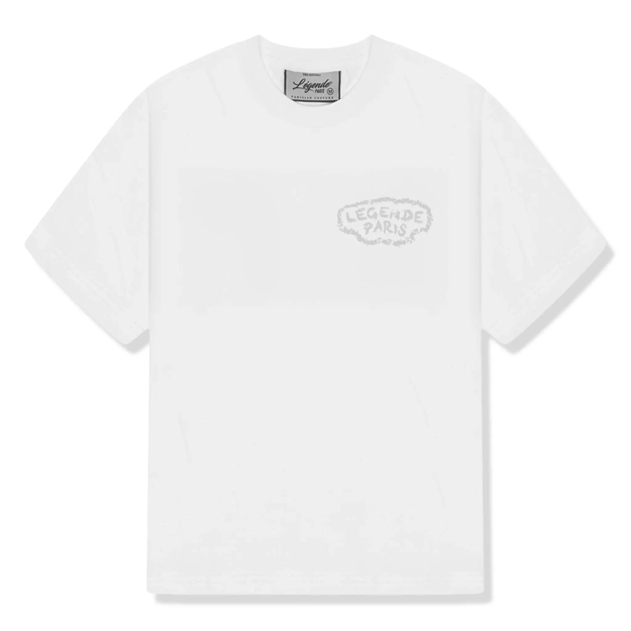 Front view of Légende Paris Good Day White T Shirt