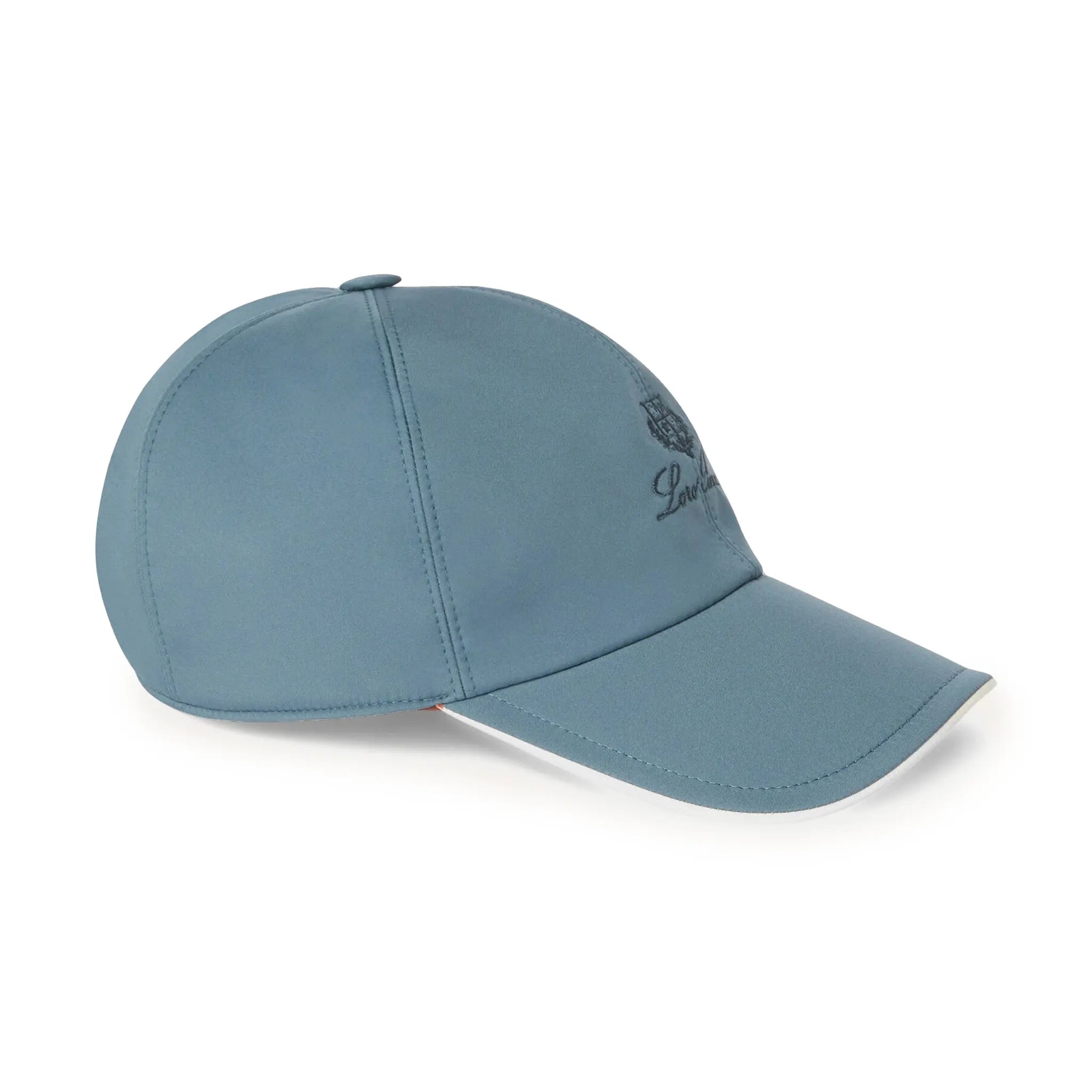 Front view of Loro Piana Microfibre Storm System Seaweed Ivory Baseball Cap