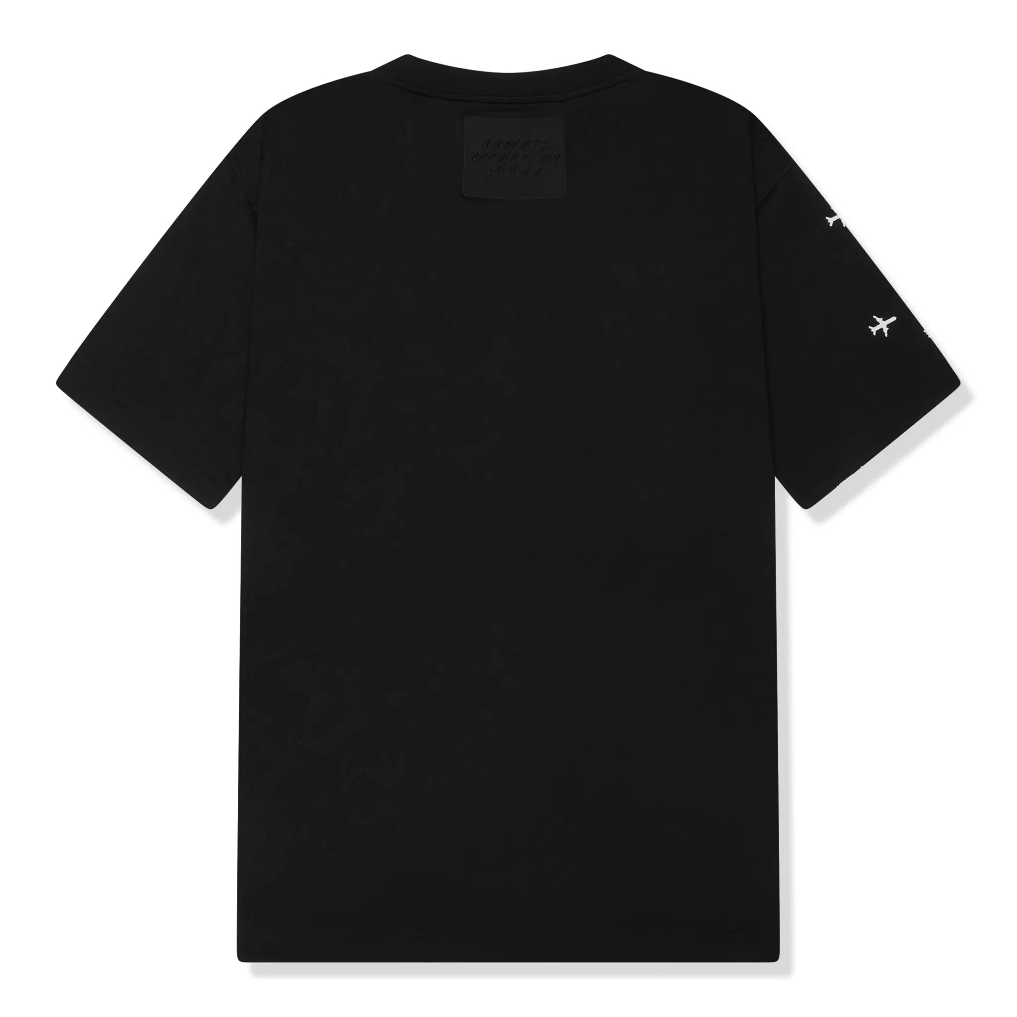 Back view of Louis Vuitton 2054 Planes Black T Shirt