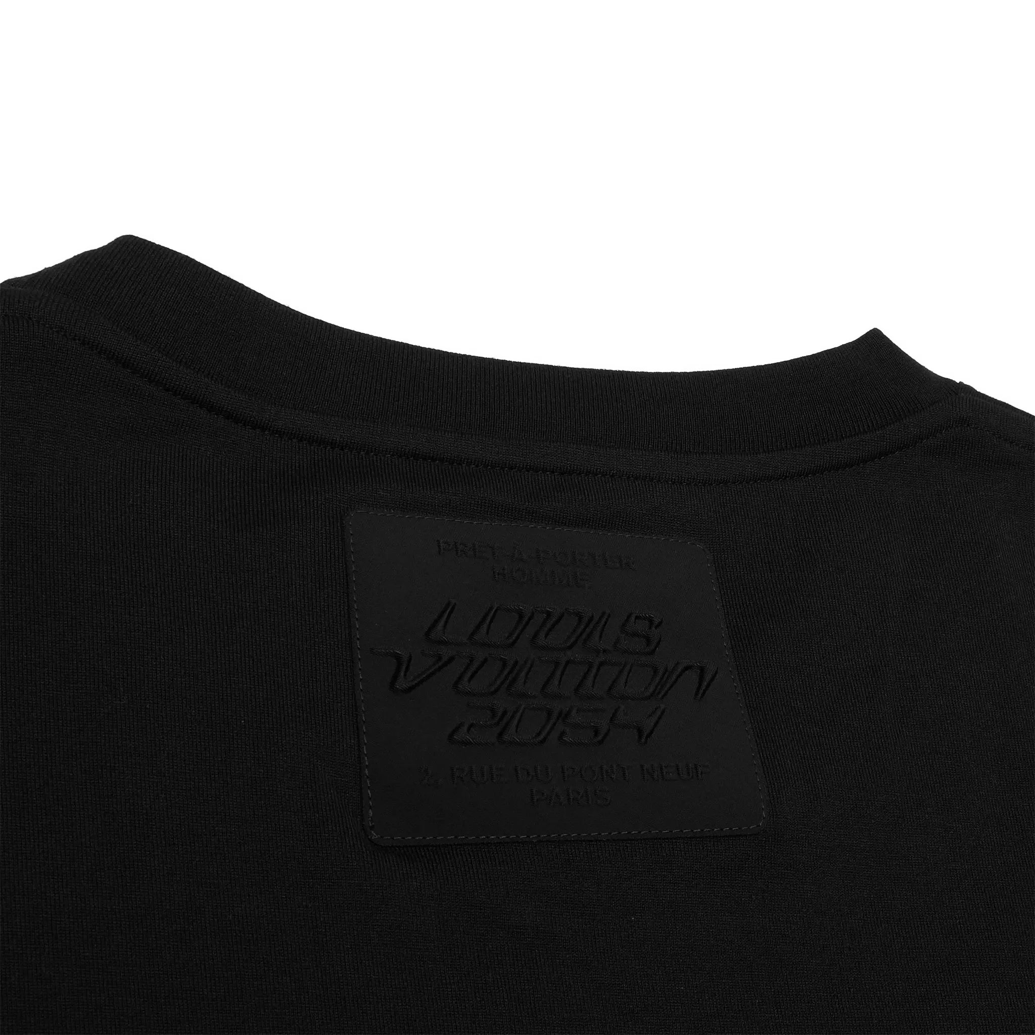 Back detail view of Louis Vuitton 2054 Planes Black T Shirt