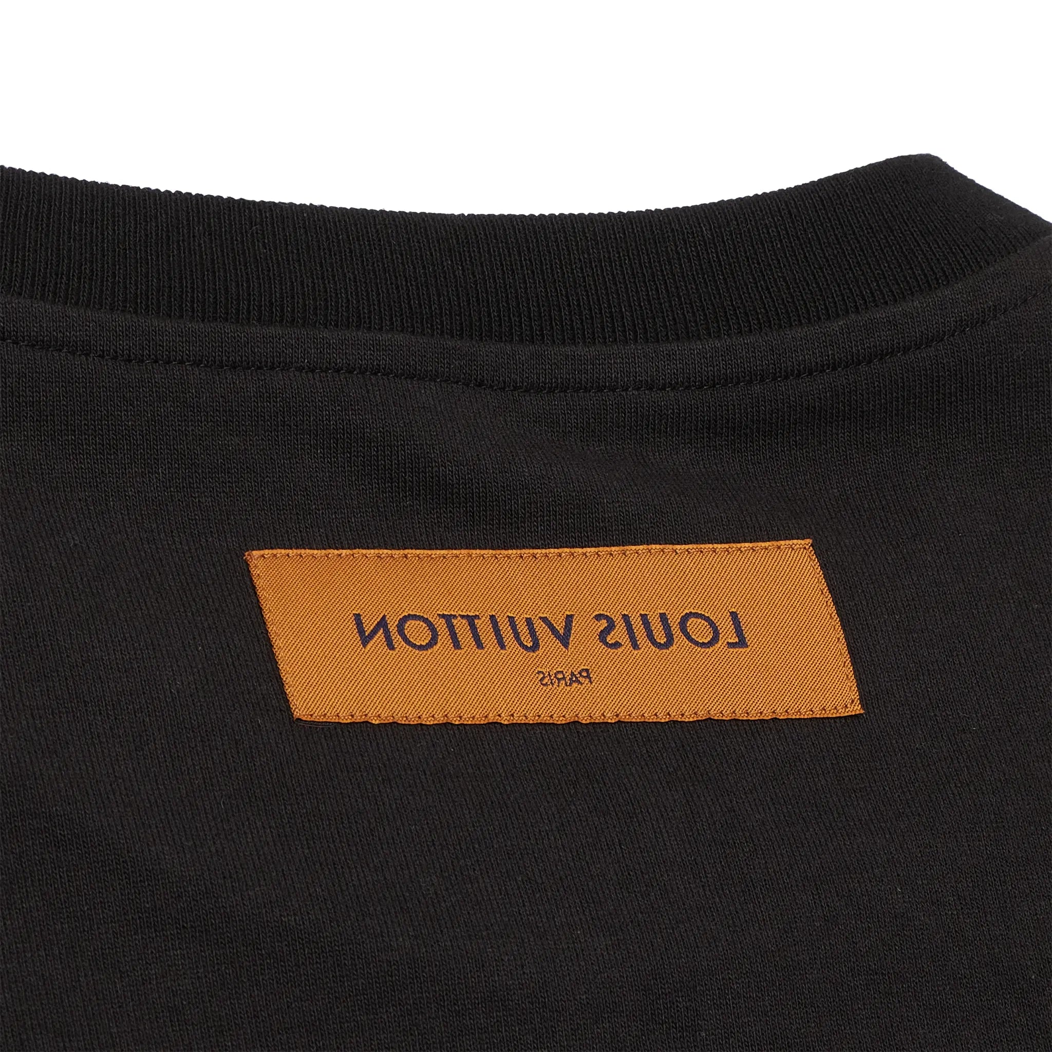 Louis Vuitton LV Spread Embroidery Black T Shirt