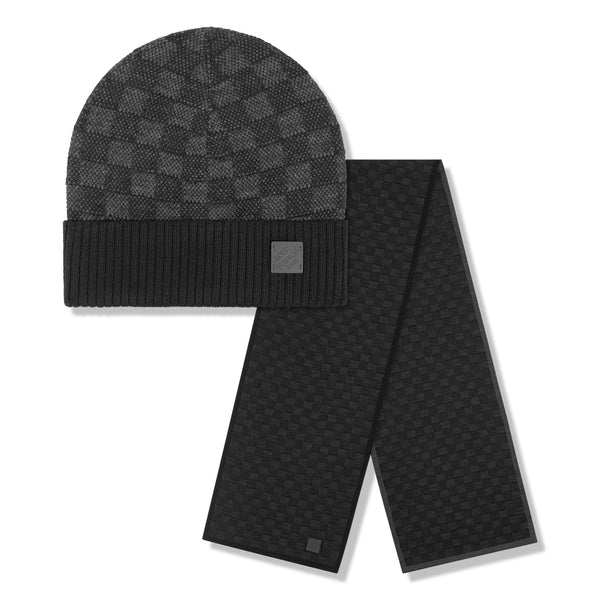 Louis vuitton beanie and scarf on sale