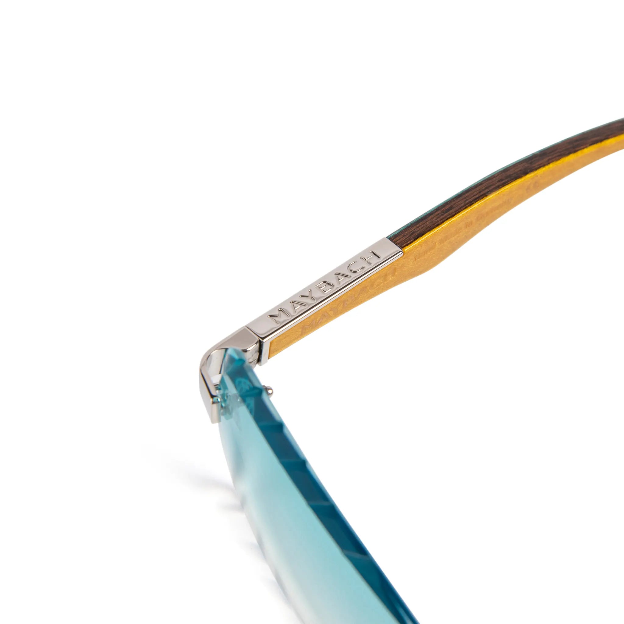 Logo view of Maybach Eyewear The Artist III P-WCW-ZZ5 Custom Tiffany Blue Diamond Cut Sunglasses P-WCW-ZZ5