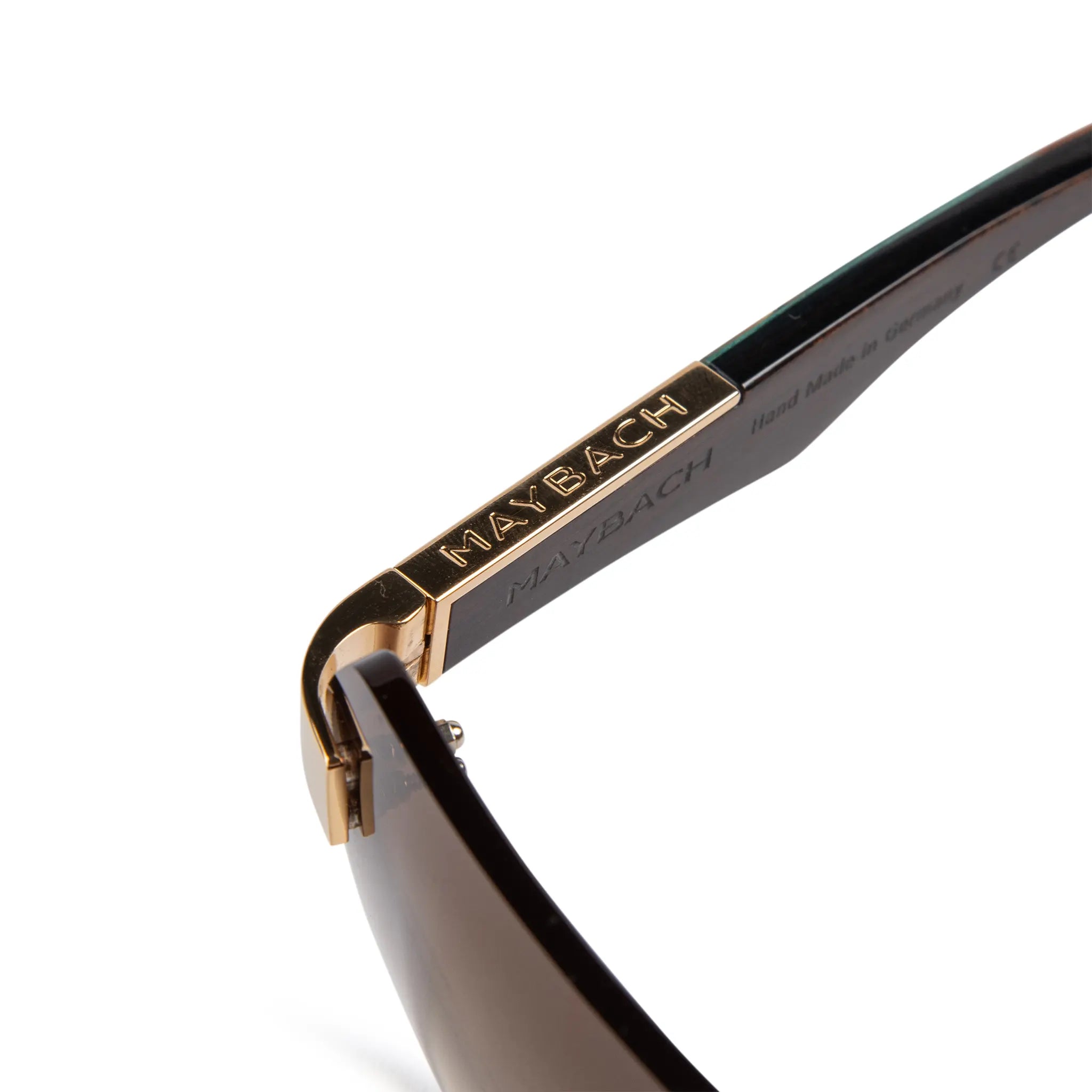 Detail view of Maybach Eyewear The Magic I MG-WDE-M09 Gold Brown Sunglasses 