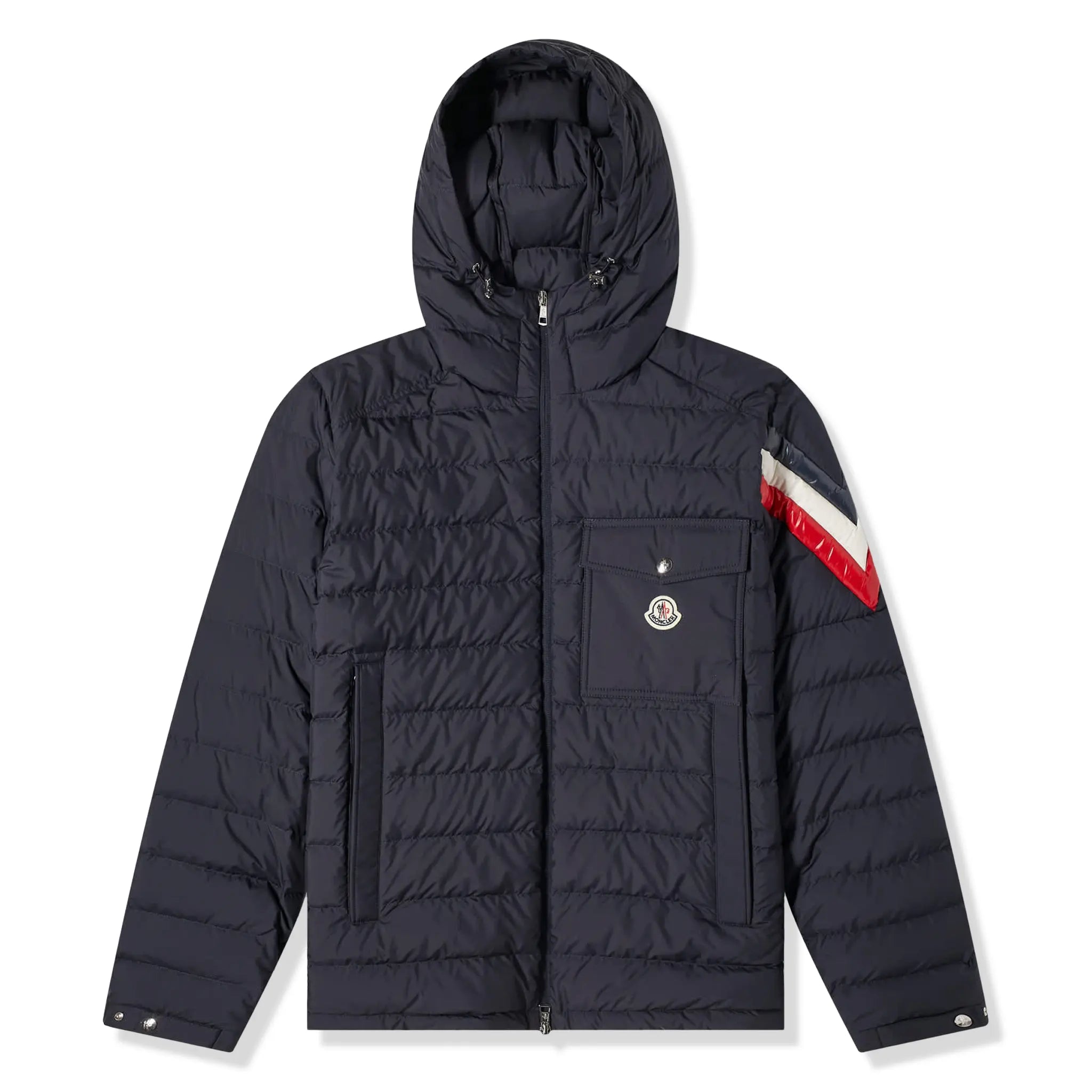 Front view of Moncler Berard Navy Jacket J10911A0001254A81