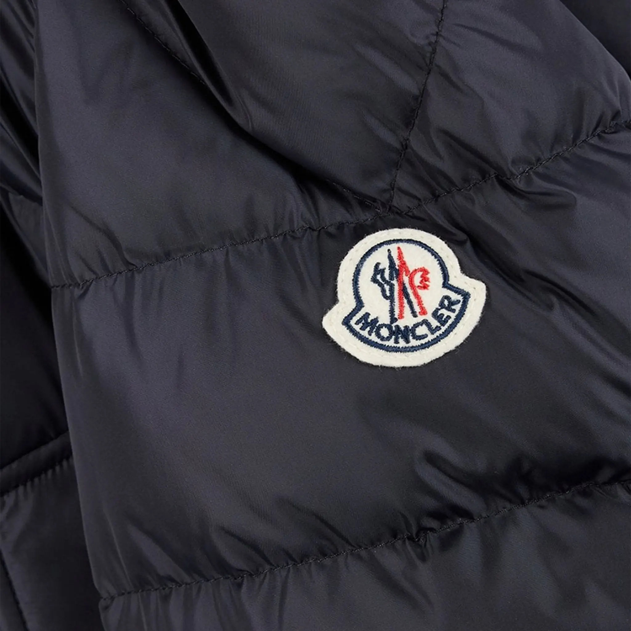 Moncler Clunye Navy Short Down Parka Jacket