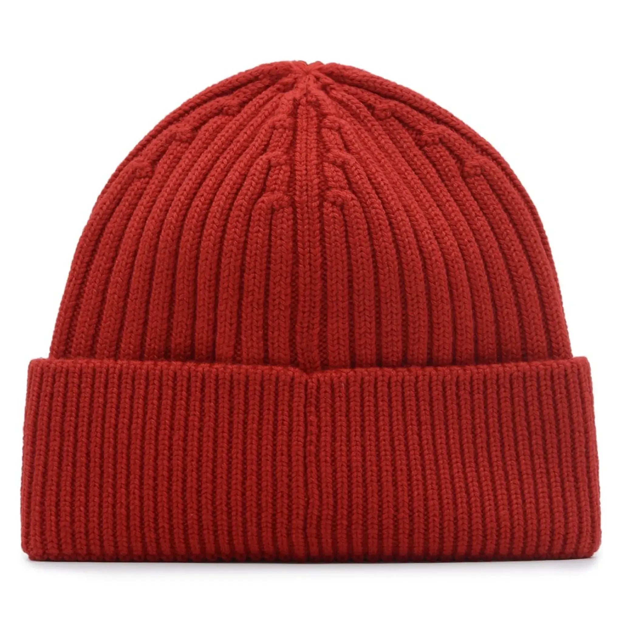 Back view of Moncler Grenoble Ribbed Wool Red Beanie