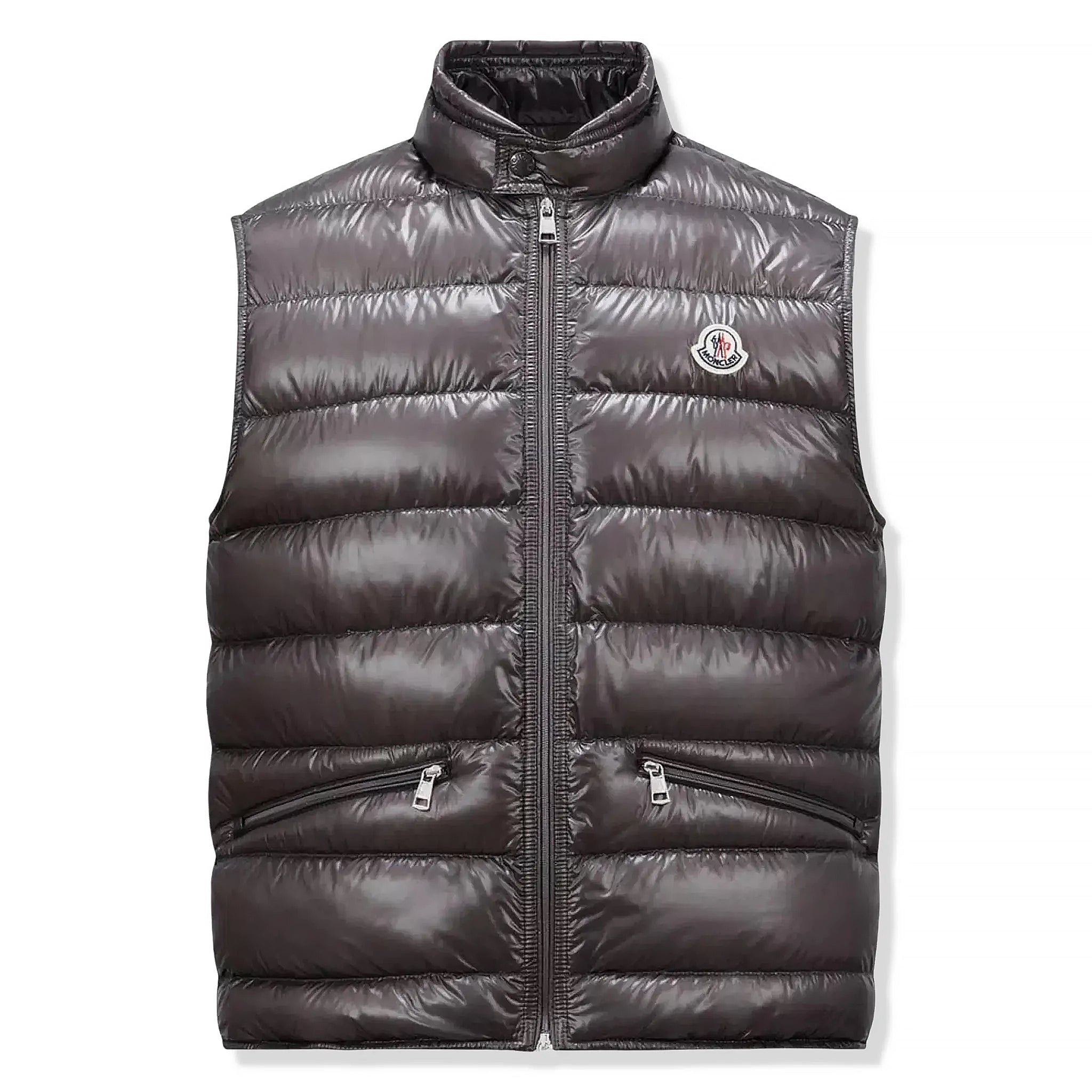 Front view of Moncler Gui Grey Gilet 1A1070053029