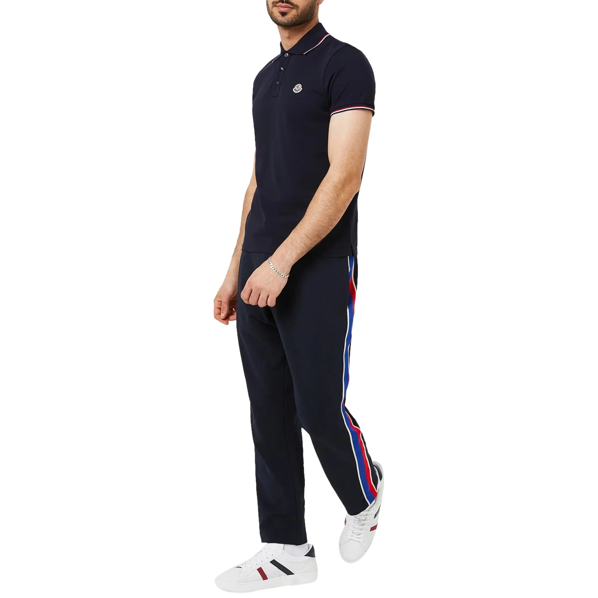 Moncler Maglia Indigo Blue Polo Shirt I20918A7030084556796