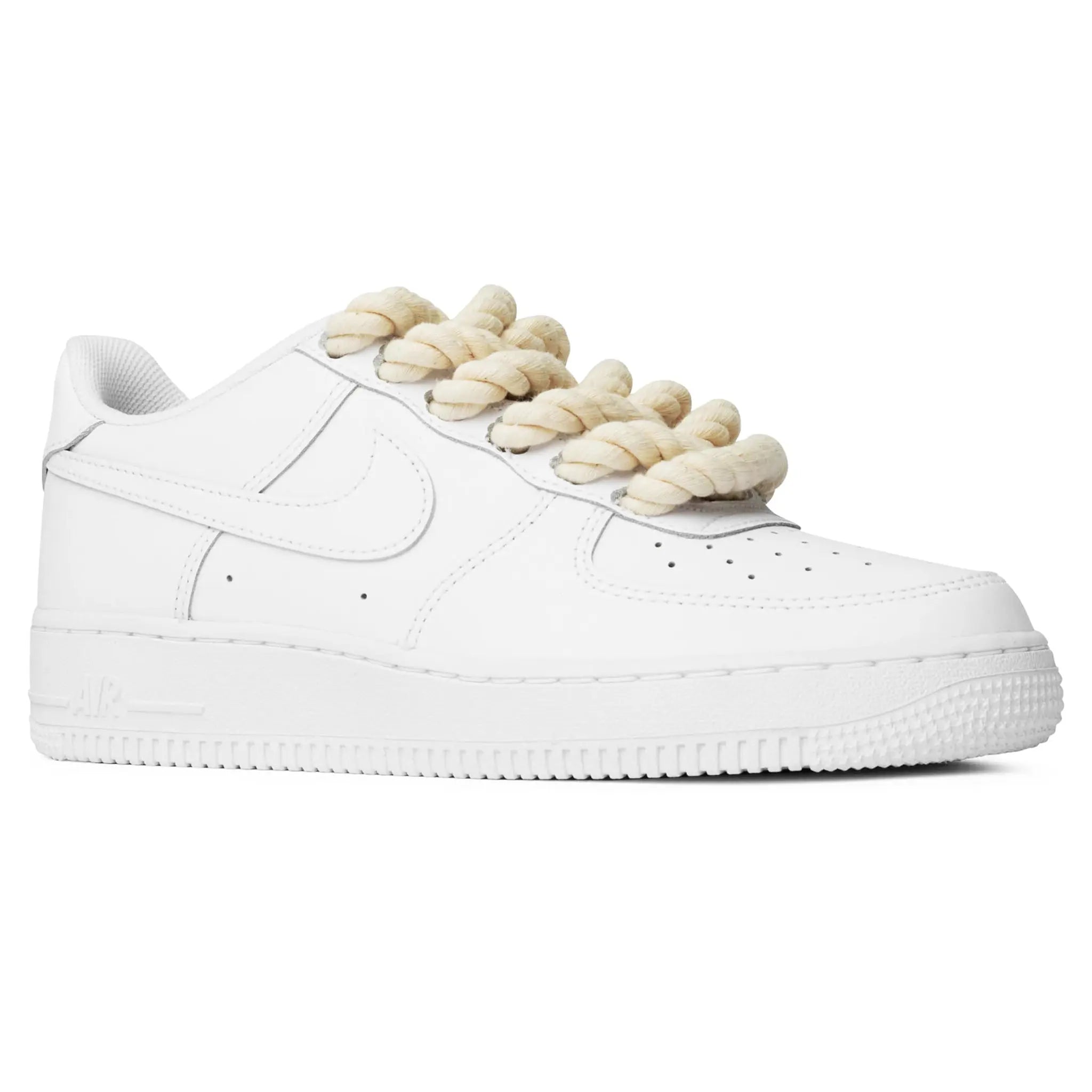 Front side view of Nike Air Force 1 Low Rope Lace White 