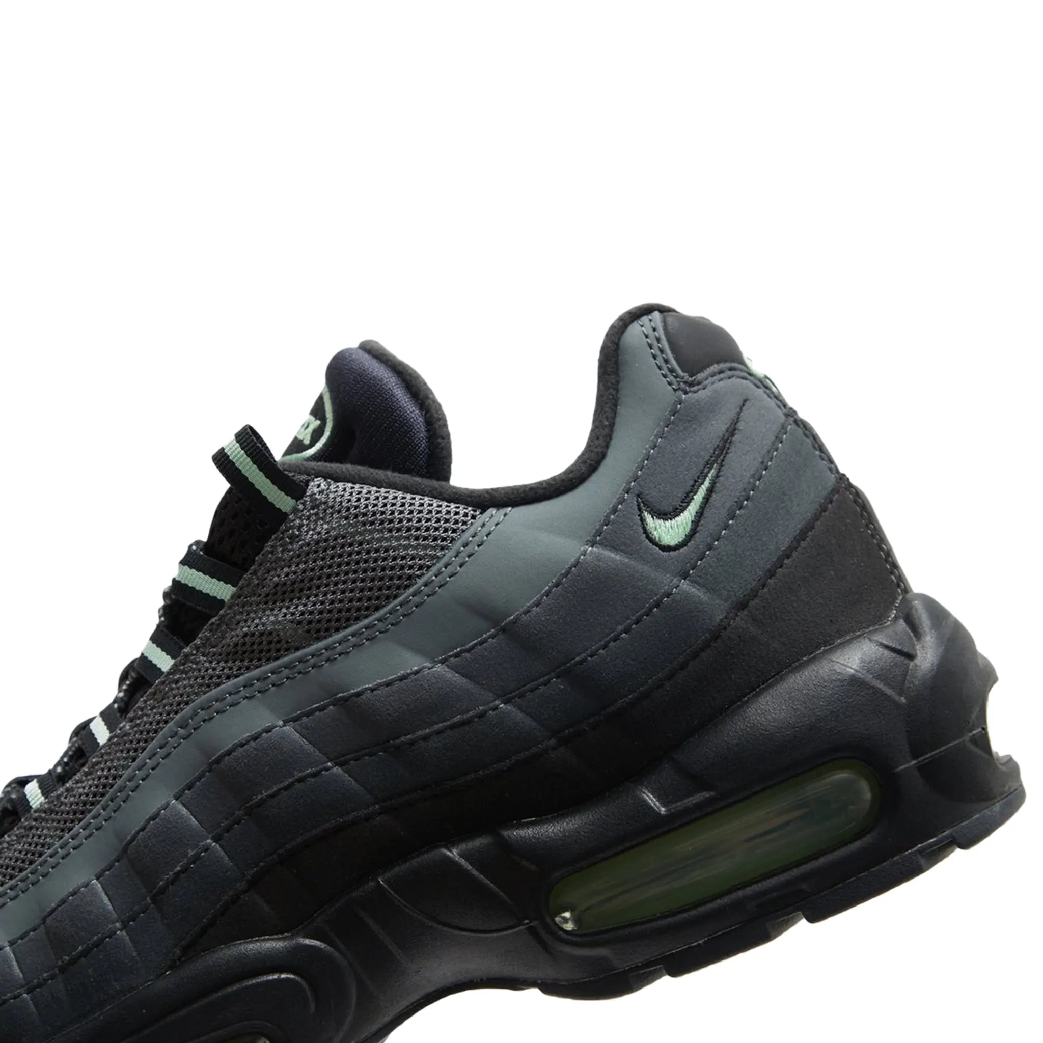 Heel view of Nike Air Max 95 Vapor Green HM0622-001