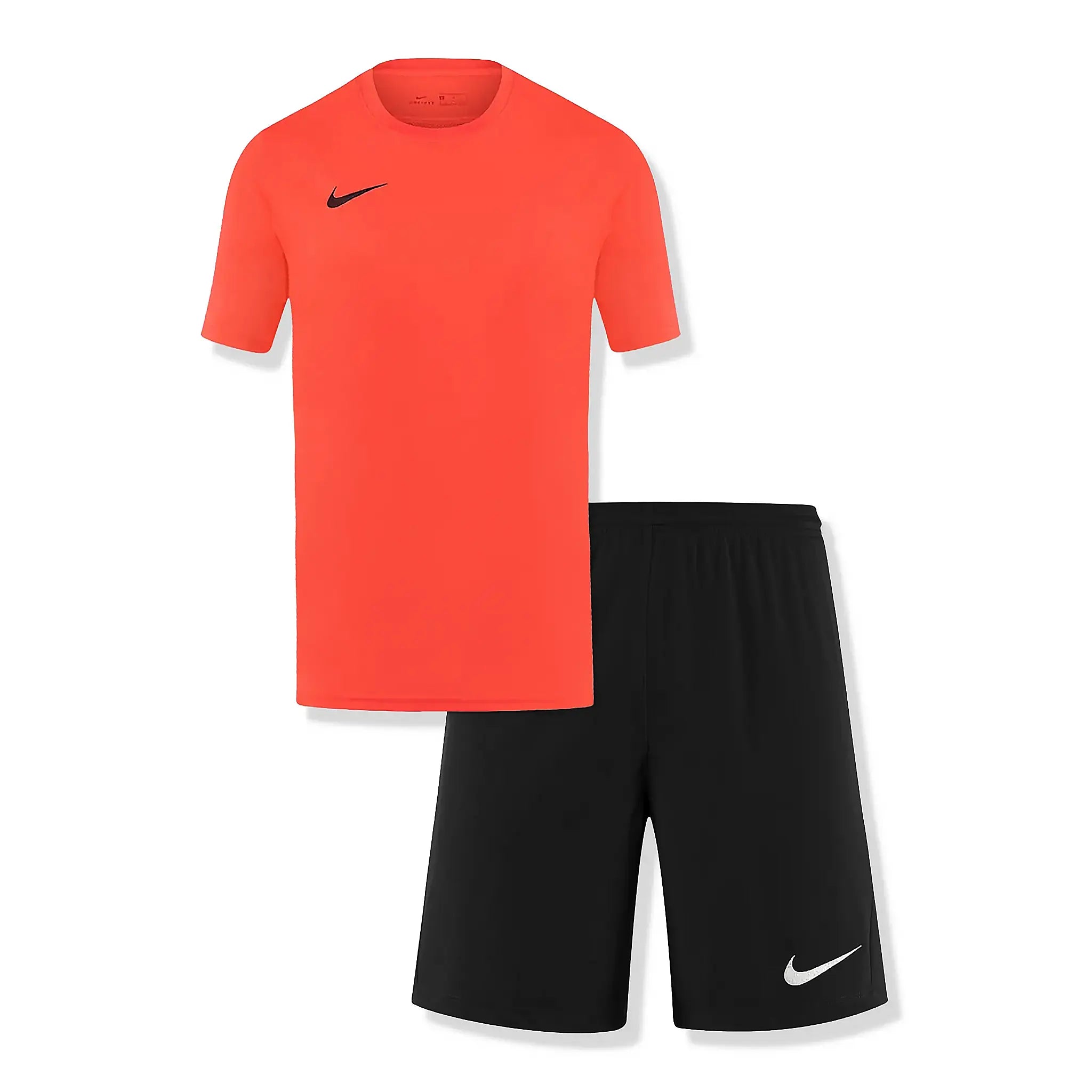 Nike Dri-FIT Park III Bright Crimson Black T Shirt & Shorts