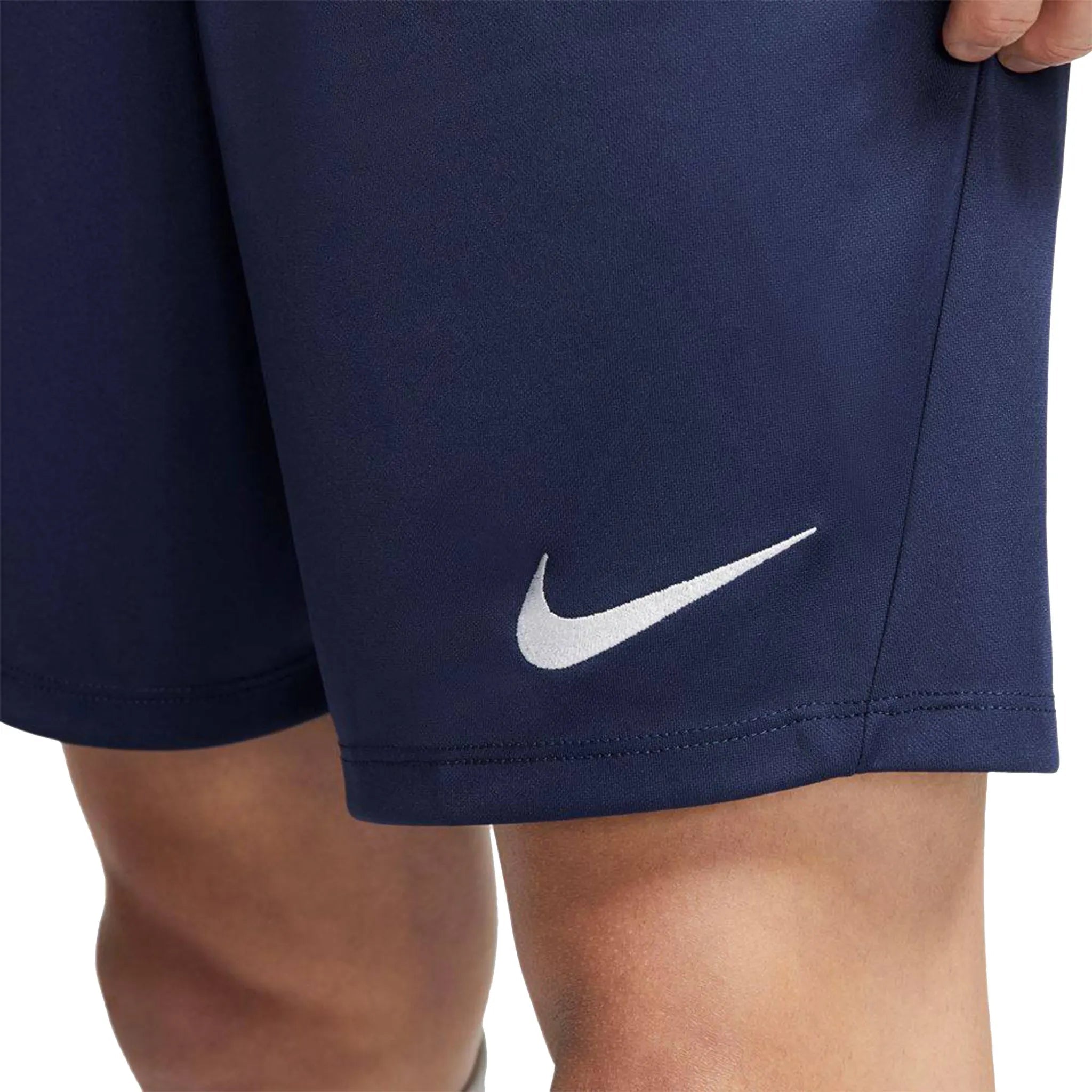 Detail view of Nike Dri-FIT Park III Midnight Navy T-Shirt & Shorts BV6708-410 | BV6855-410