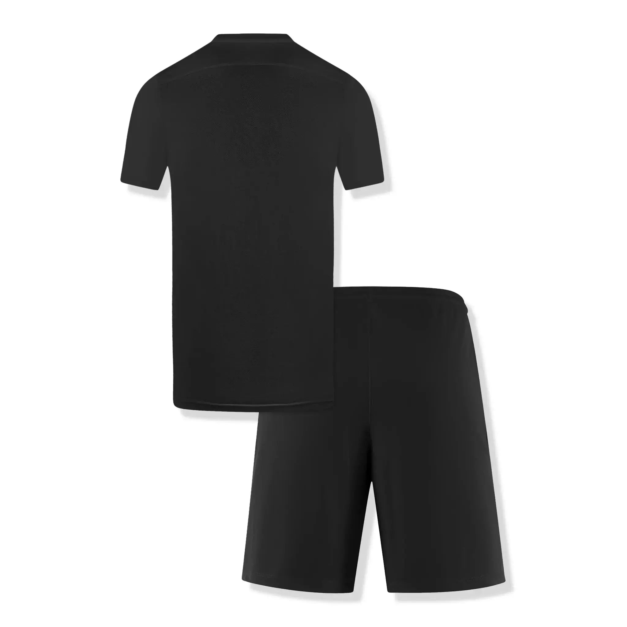 Back view of Nike Dri-FIT Park III Black T-Shirt & Shorts BV6708-010