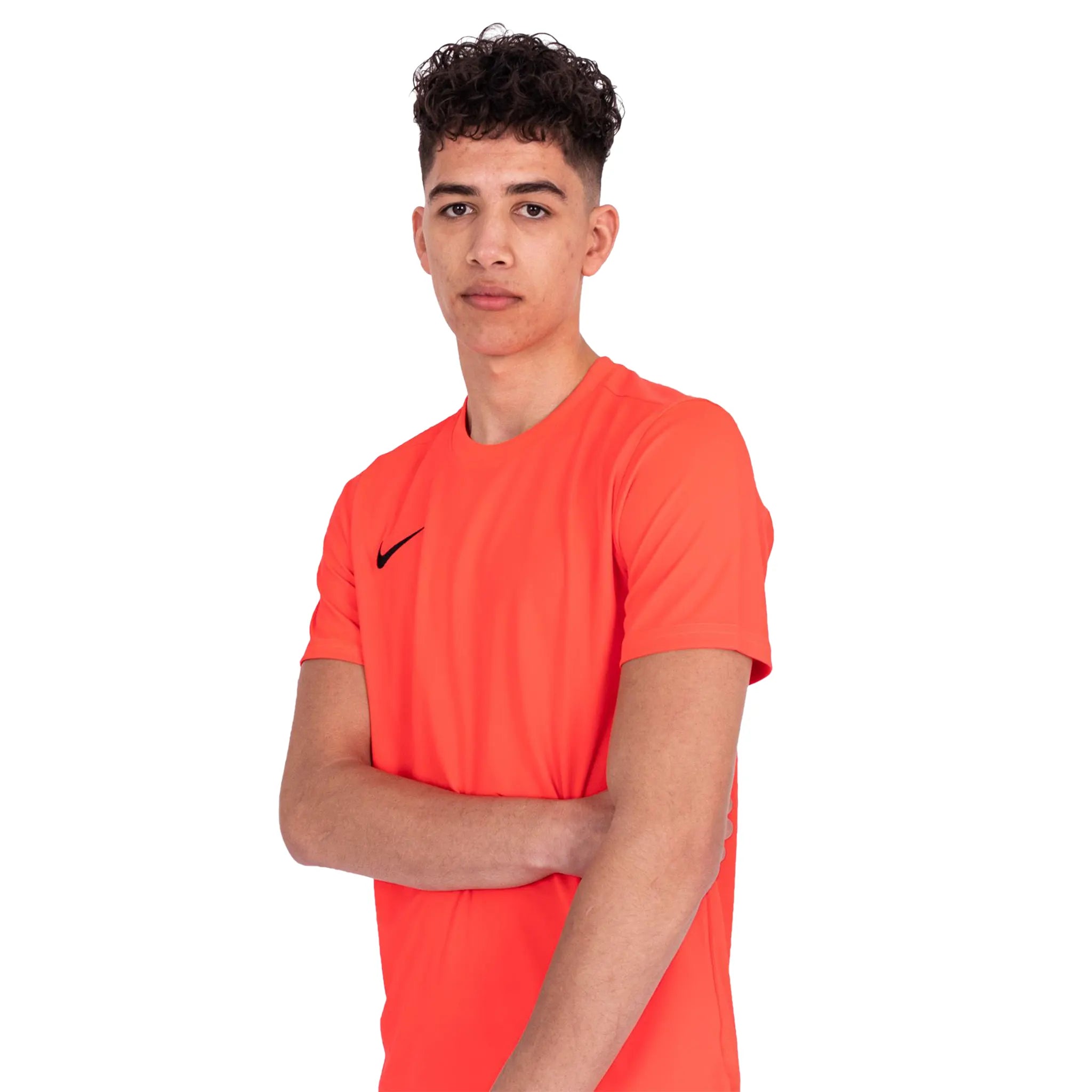 Nike Dri-FIT Park III Bright Crimson Black T-Shirt & Shorts