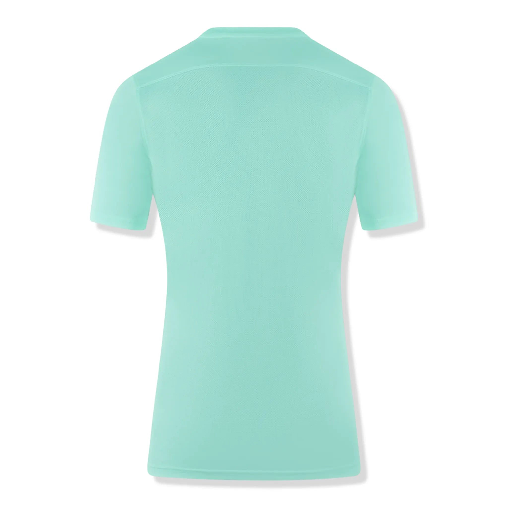 Back view of Nike Dri-FIT Park III Hyper Turquoise Black T-Shirt & Shorts BV6708-463