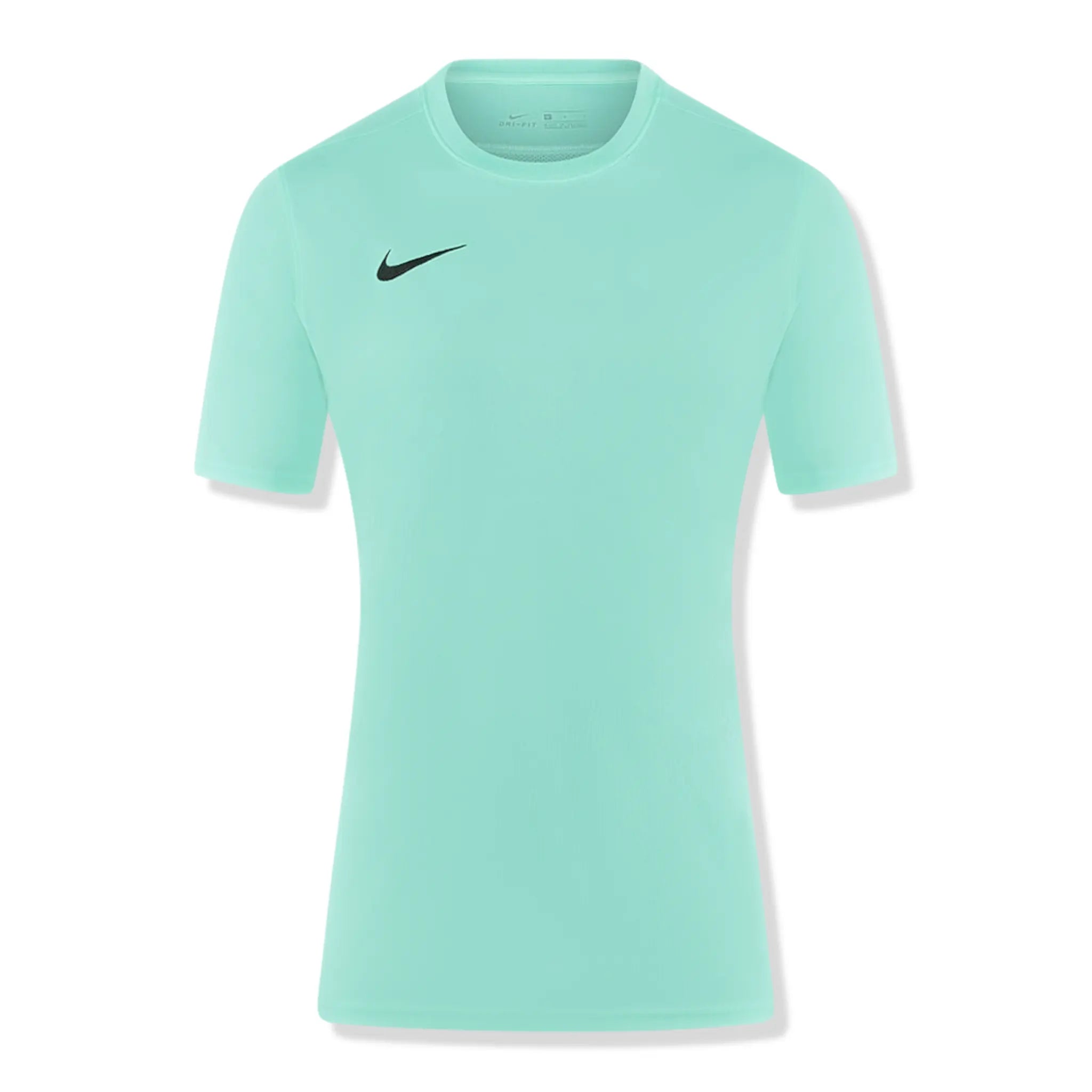 Front view of Nike Dri-FIT Park III Hyper Turquoise Black T-Shirt & Shorts BV6708-463