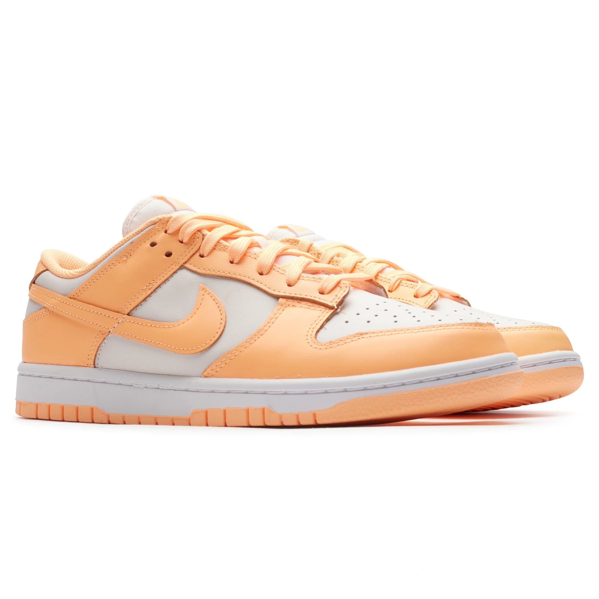 Front side view of Nike Dunk Low Peach Cream (W) (Discolouration) DD1503-801